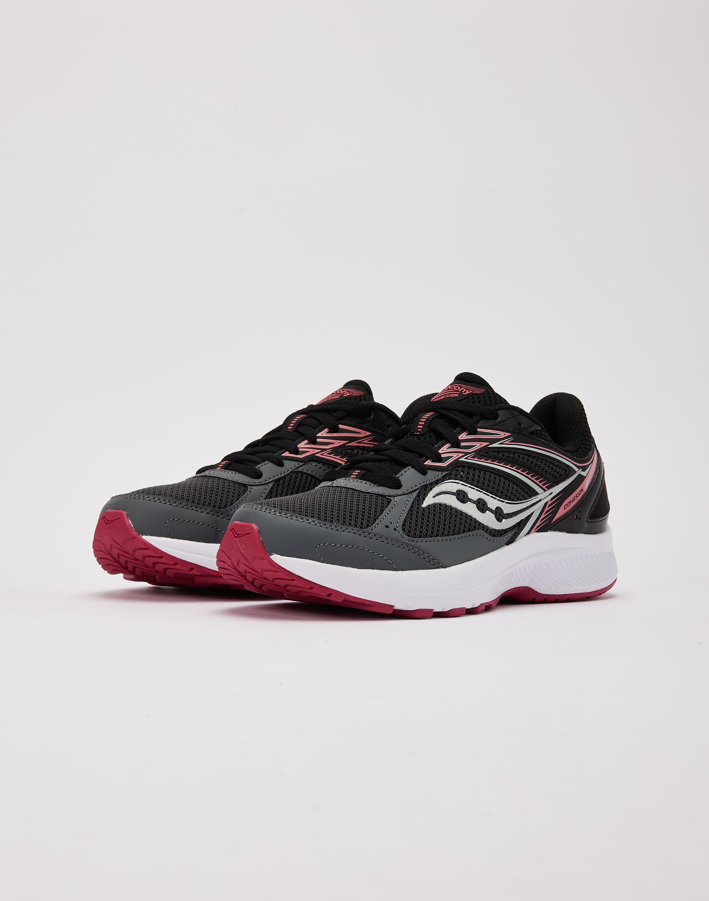 Saucony Women's Cohesion 14 Road Running Shoe, Fog/Paradise, 9 Saucony - Brandclub - Saucony Women\u0027s Cohesion 14 Shoes