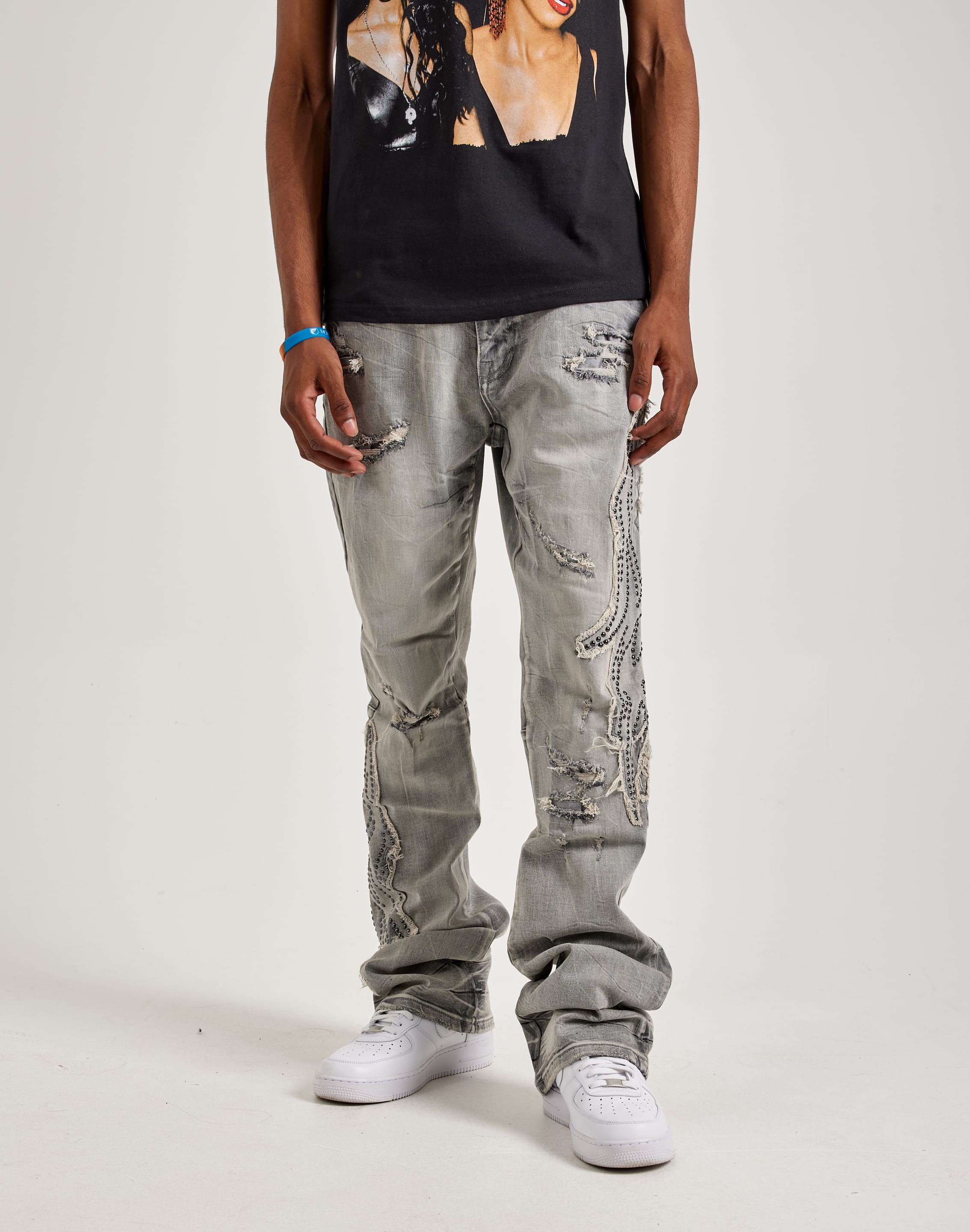 Smoke Rize Tag Smoke Rise Studded Flame Jeans – DTLR