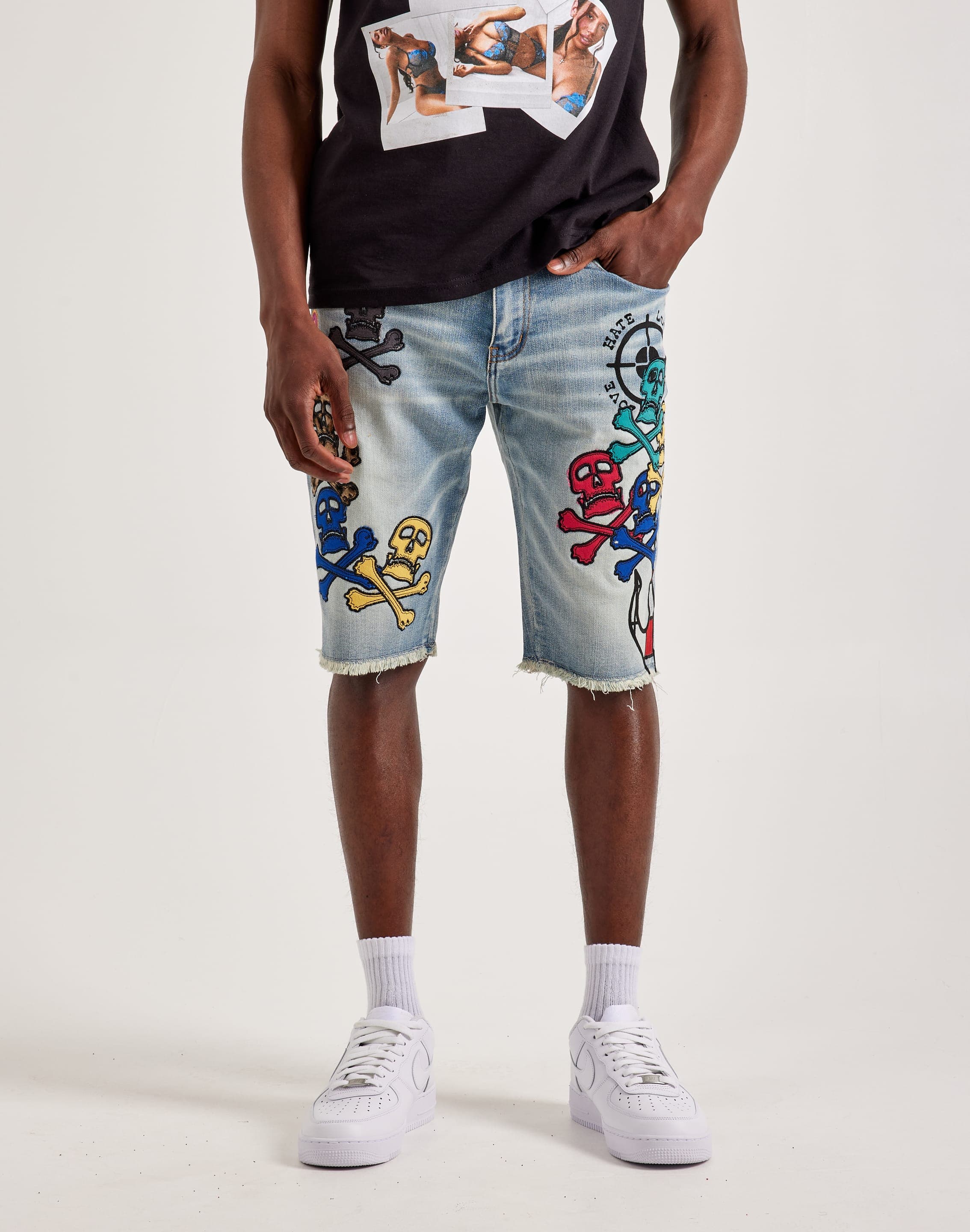 Photo of Embellish Nyc Rip-Off Denim Shorts