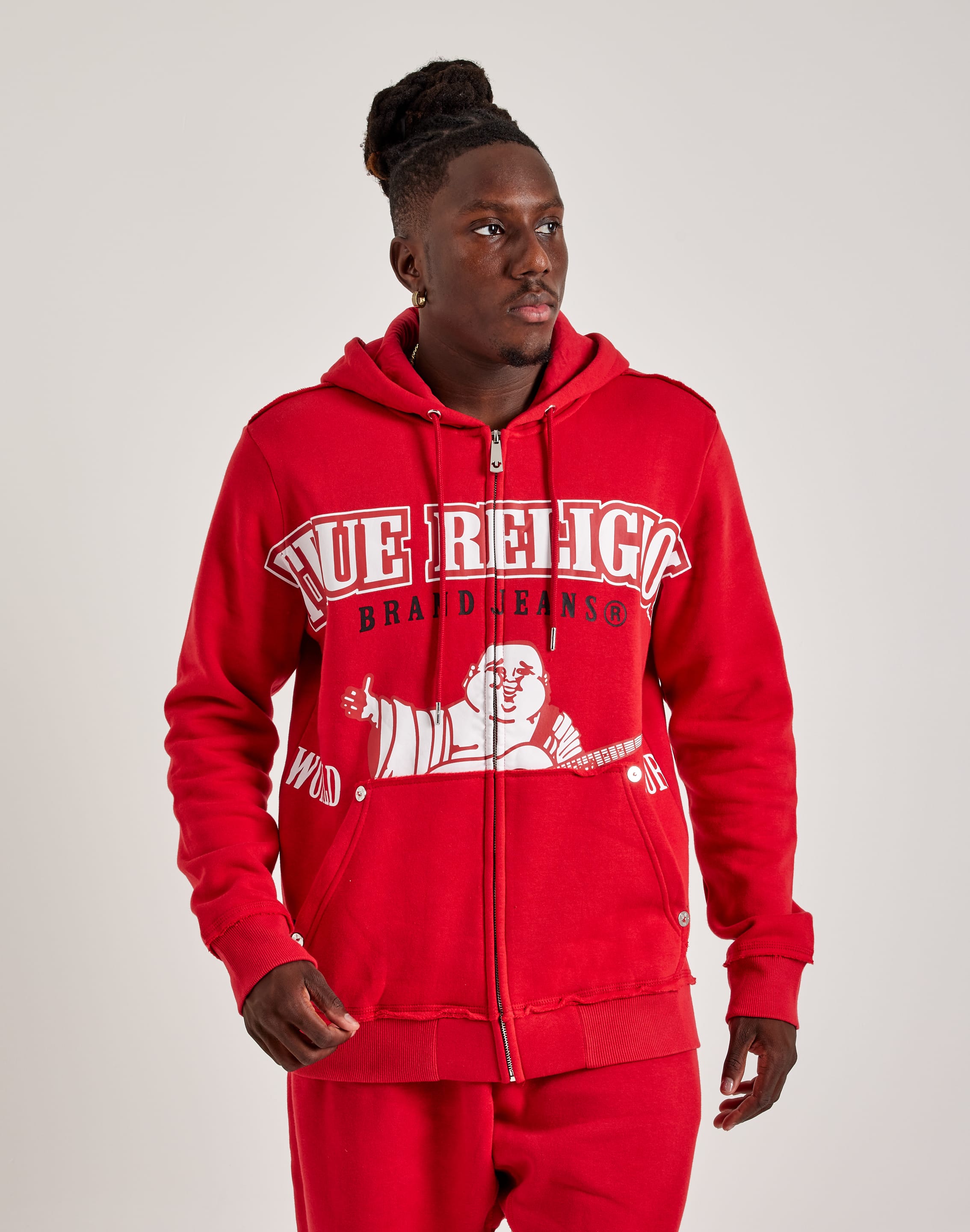 True Religion Raw Exaggerated Icon Full-Zip Hoodie – DTLR