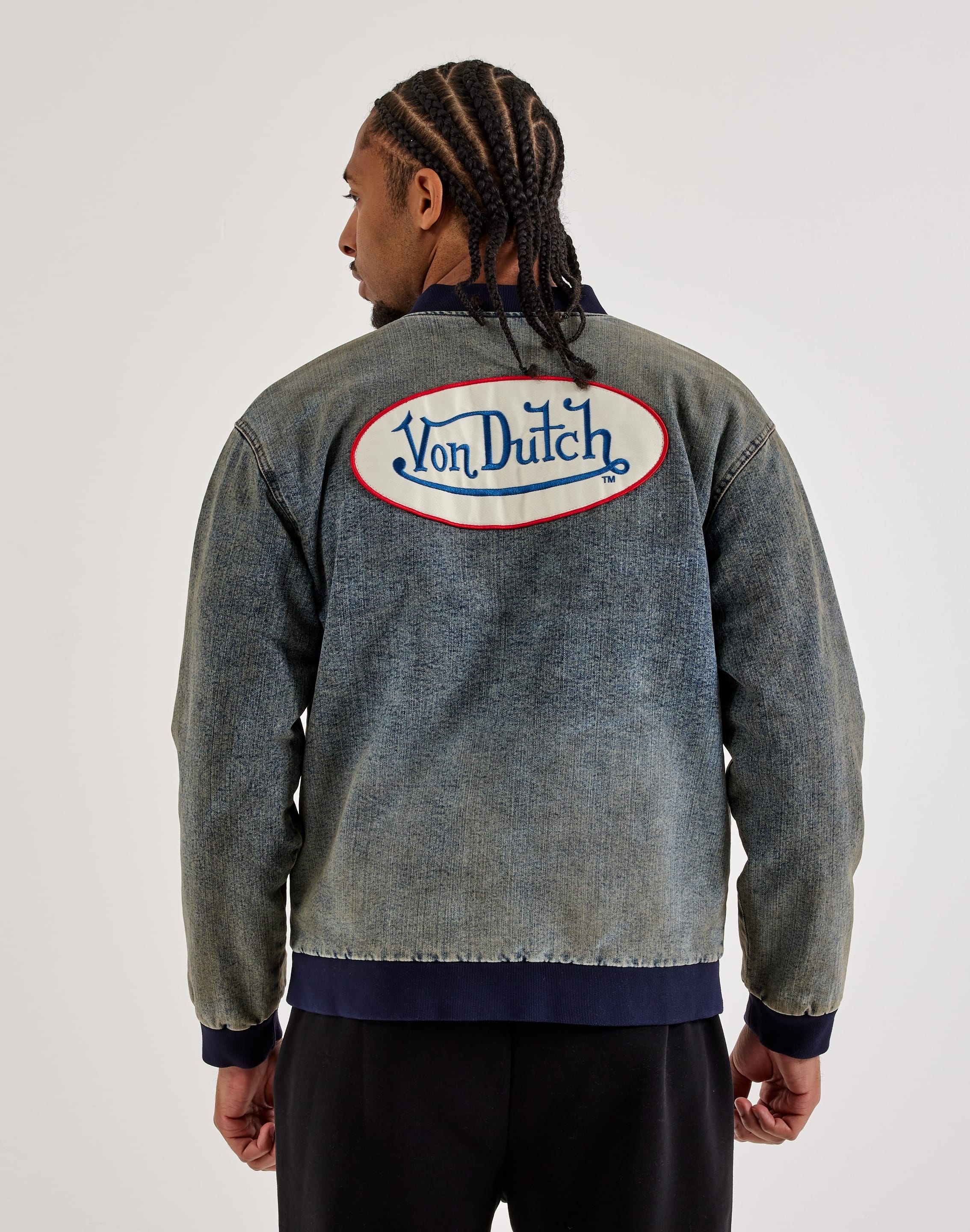 Von Dutch Bones Bomber Jacket L Von Dutch Bones Bomber Jacket L