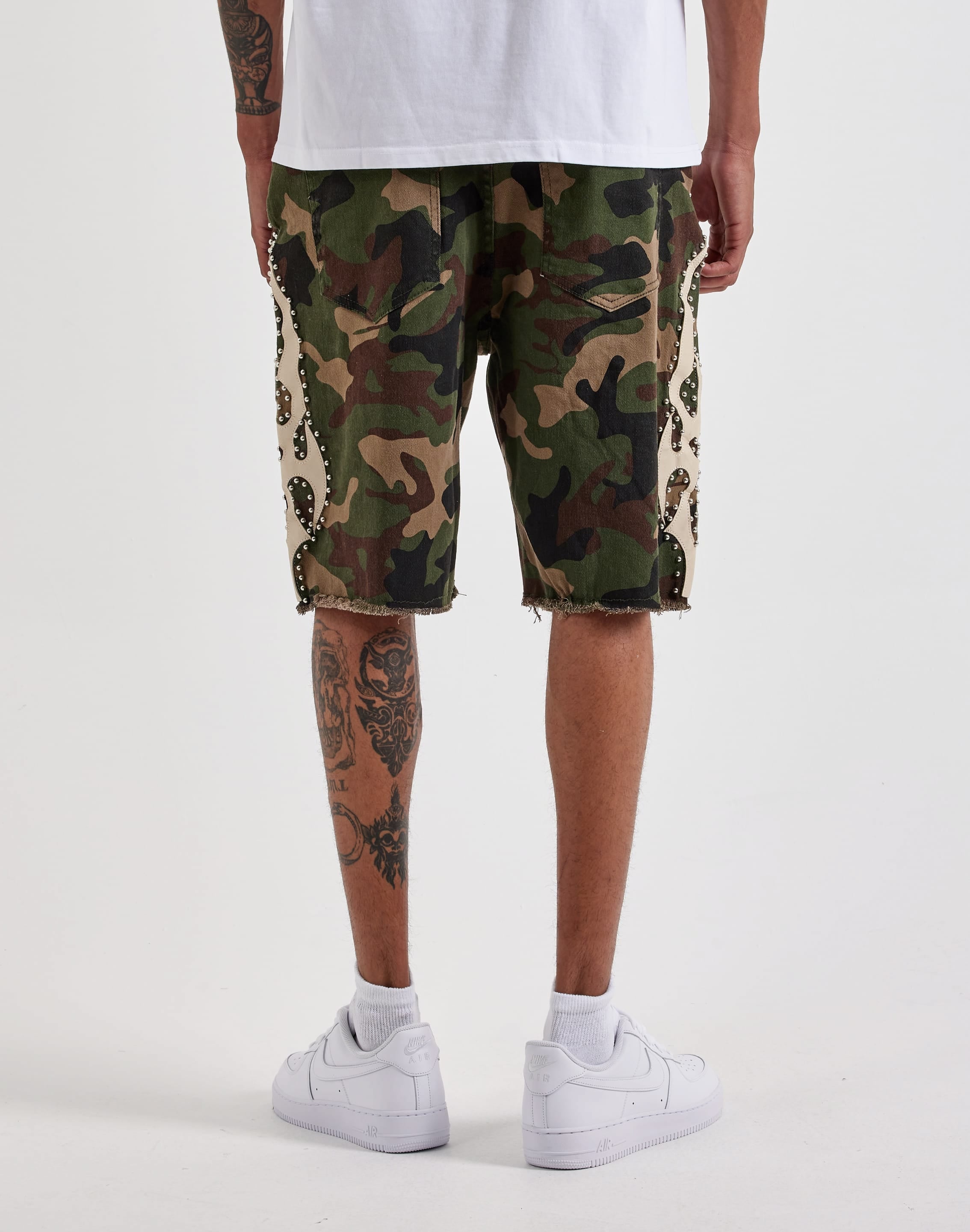 Photo of WAIMEA Studded Side Patch Camo Shorts