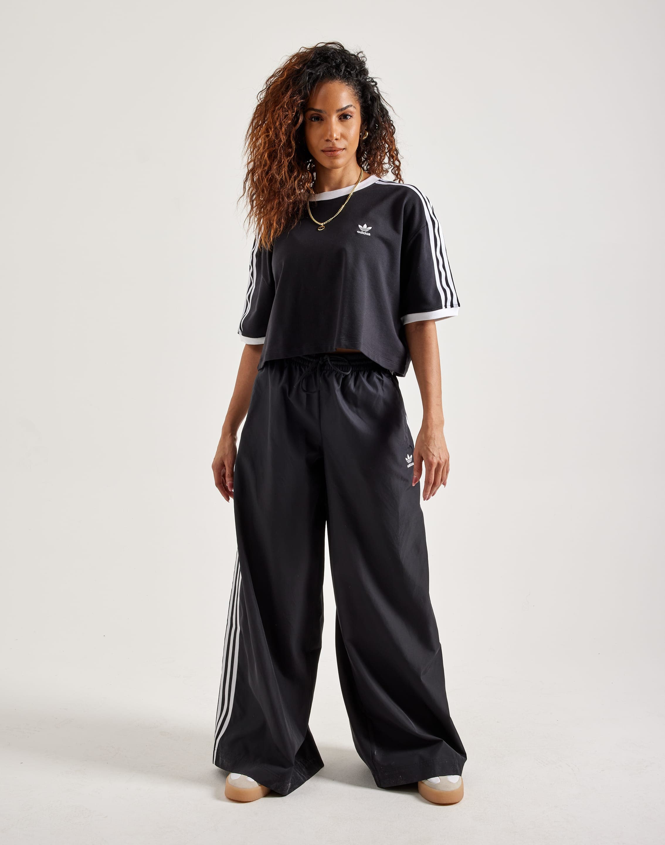 Wide Leg Jd Womens Adidas Joggers Adicolor Satin Wide Leg Track Pants