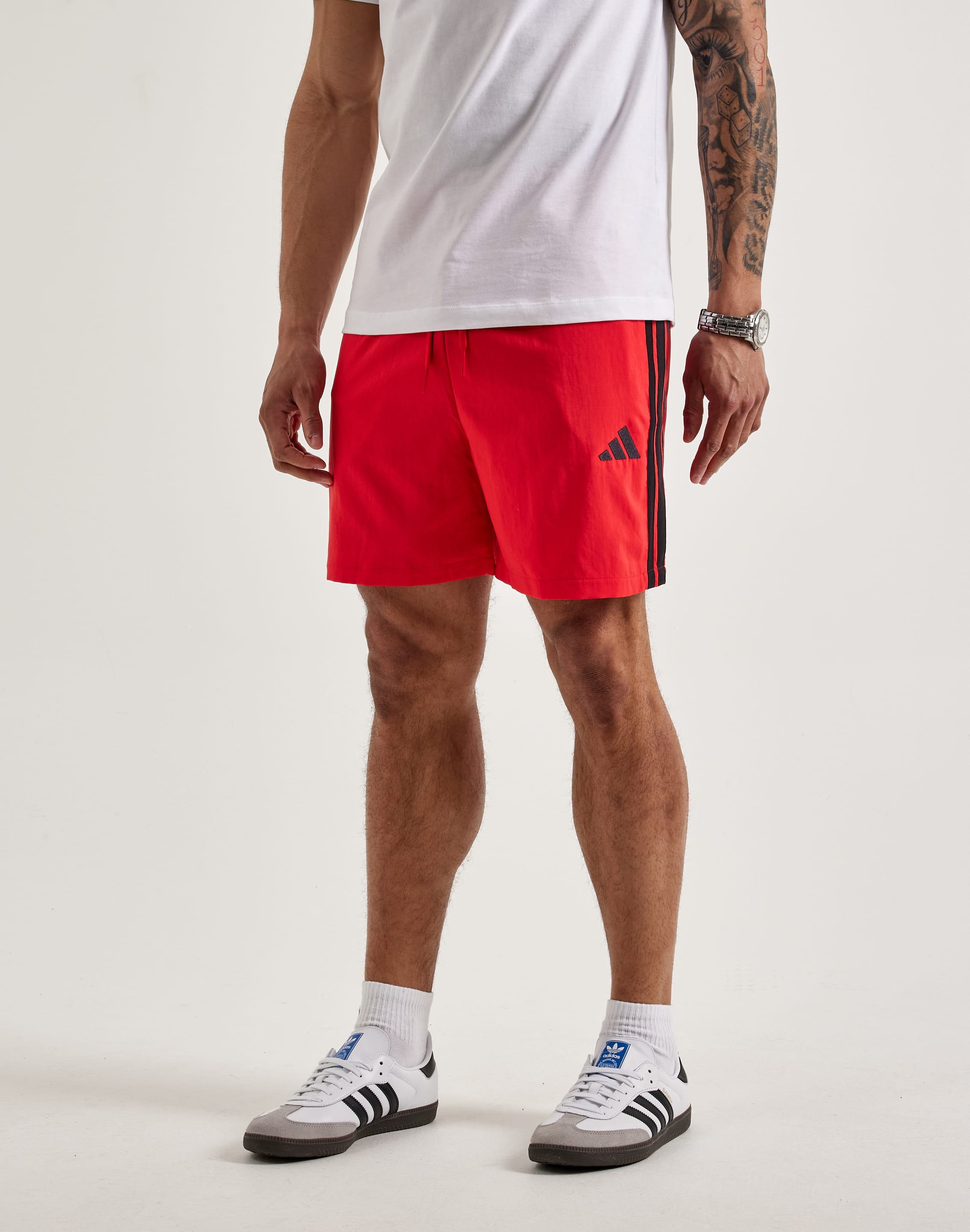 Adidas Essential 3-Stripes Chelsea Shorts – DTLR - Main Image