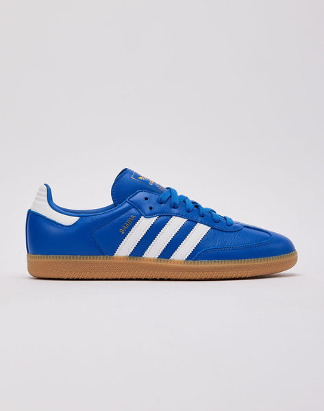 adidas Samba OG Shoes - Men's - Blue / Cloud White / Gum