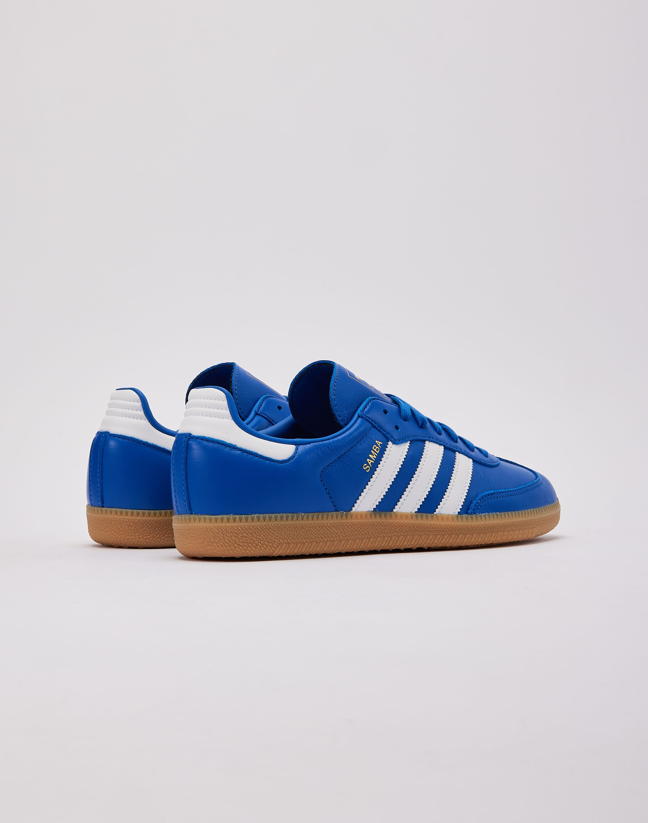 adidas Samba OG Shoes - Men's - Blue / Cloud White / Gum - 10.5 adidas Samba OG Shoes - Men's - Blue / Cloud White / Gum - 10.5