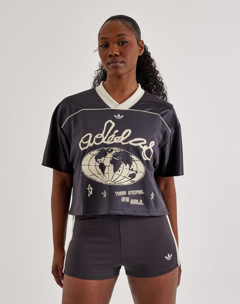 adidas U FOOTBALL JERSEY TEE 半袖ポロ Adidas Originals Cropped Football Jersey – DTLR