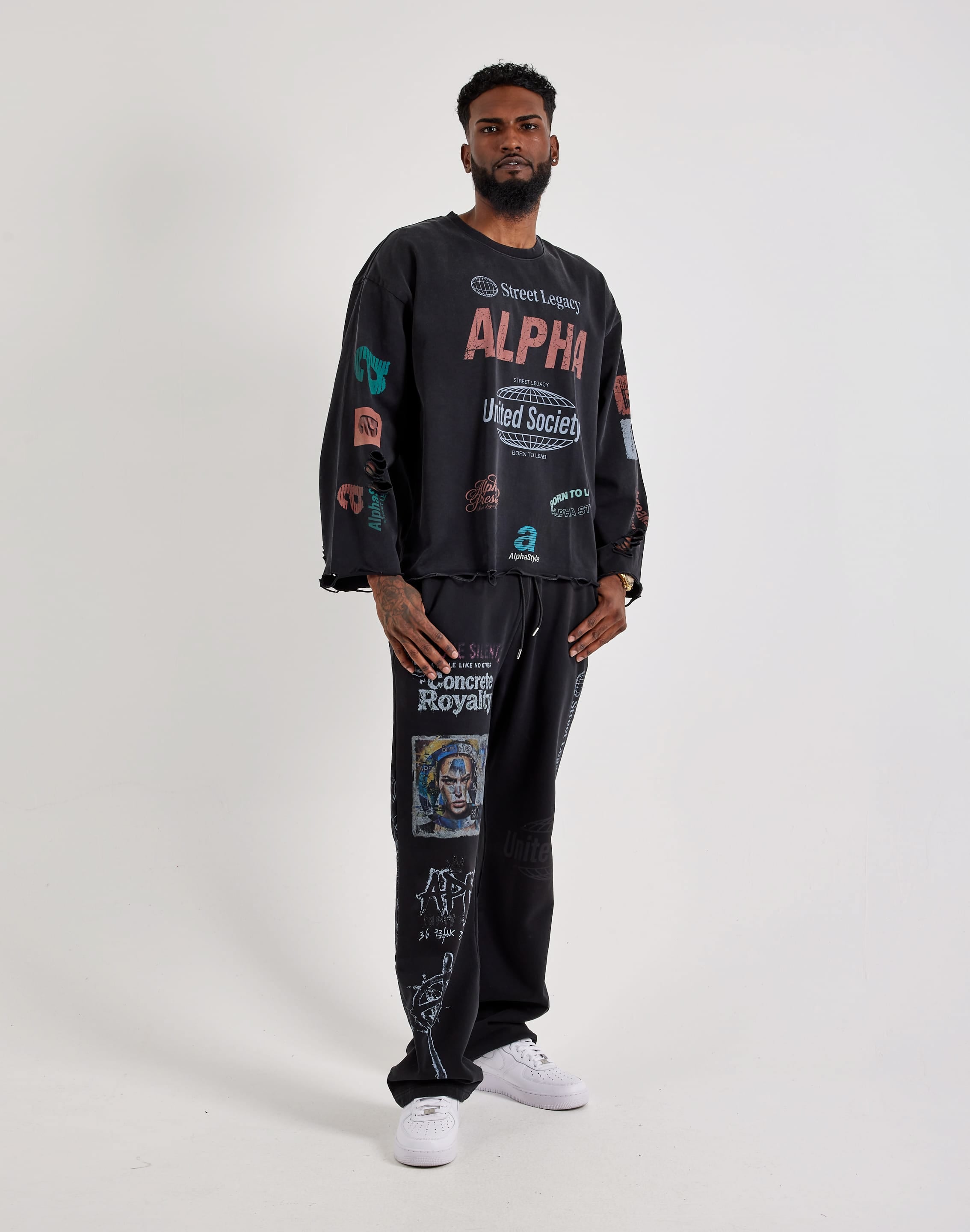 Photo of AlphaStyle Graphic Long-Sleeve Tee