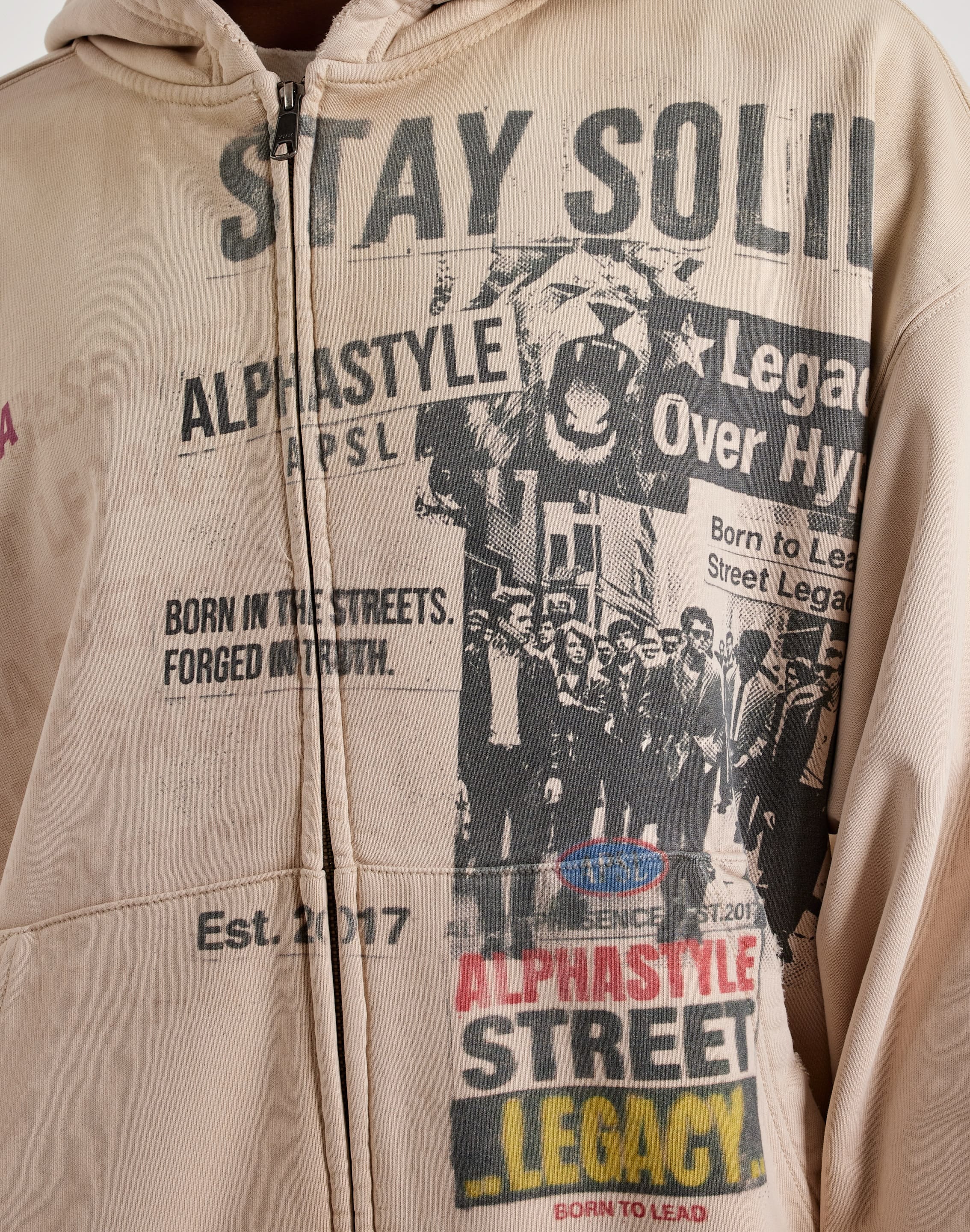 Photo of AlphaStyle Ervie Workwear Full-Zip Fleece Hoodie