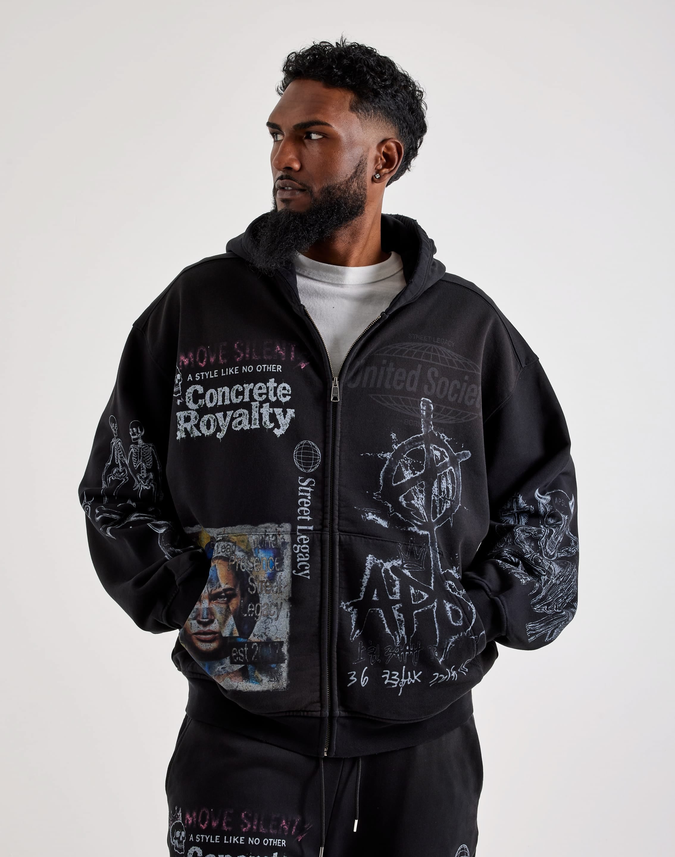Photo of AlphaStyle Panaca Full-Zip Fleece Hoodie
