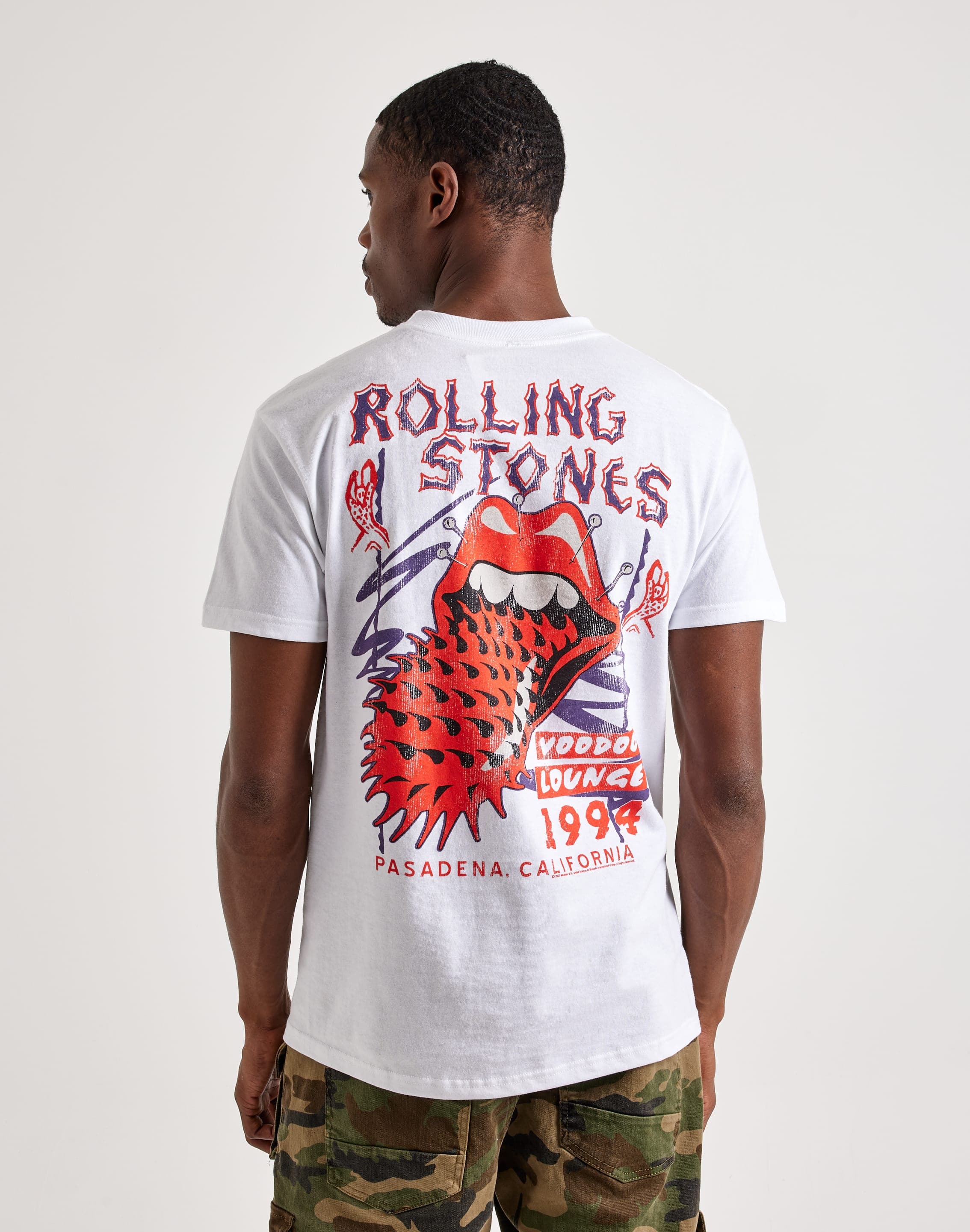 Reclaimed Vintage unisex Rolling Stones licensed t-shirt in white Reclaimed Vintage unisex Rolling Stones licensed t-shirt in white