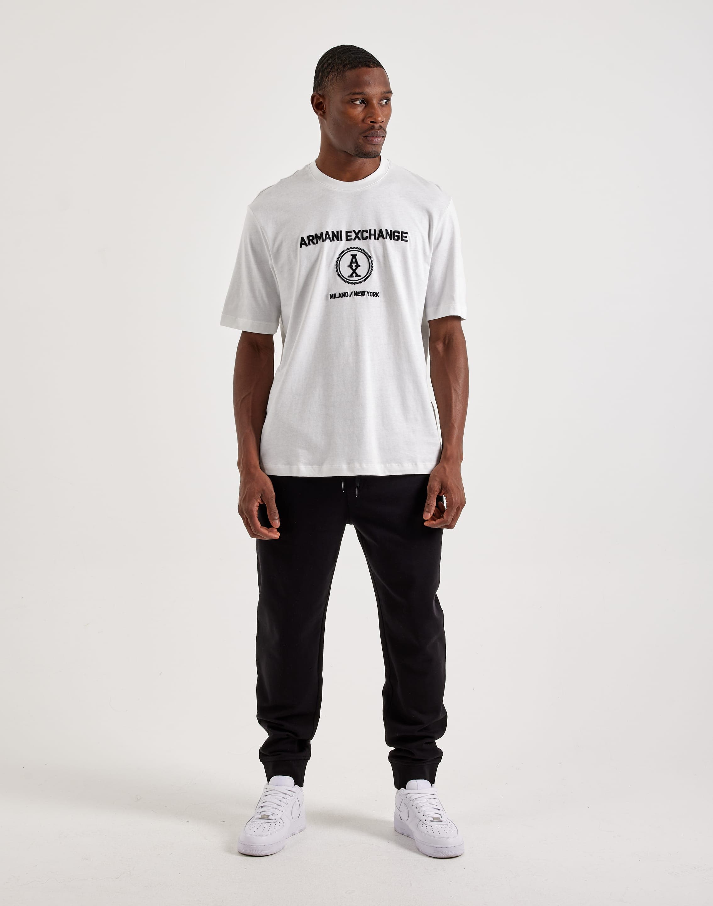 Photo of Armani Exchange Stacked Logo Tee