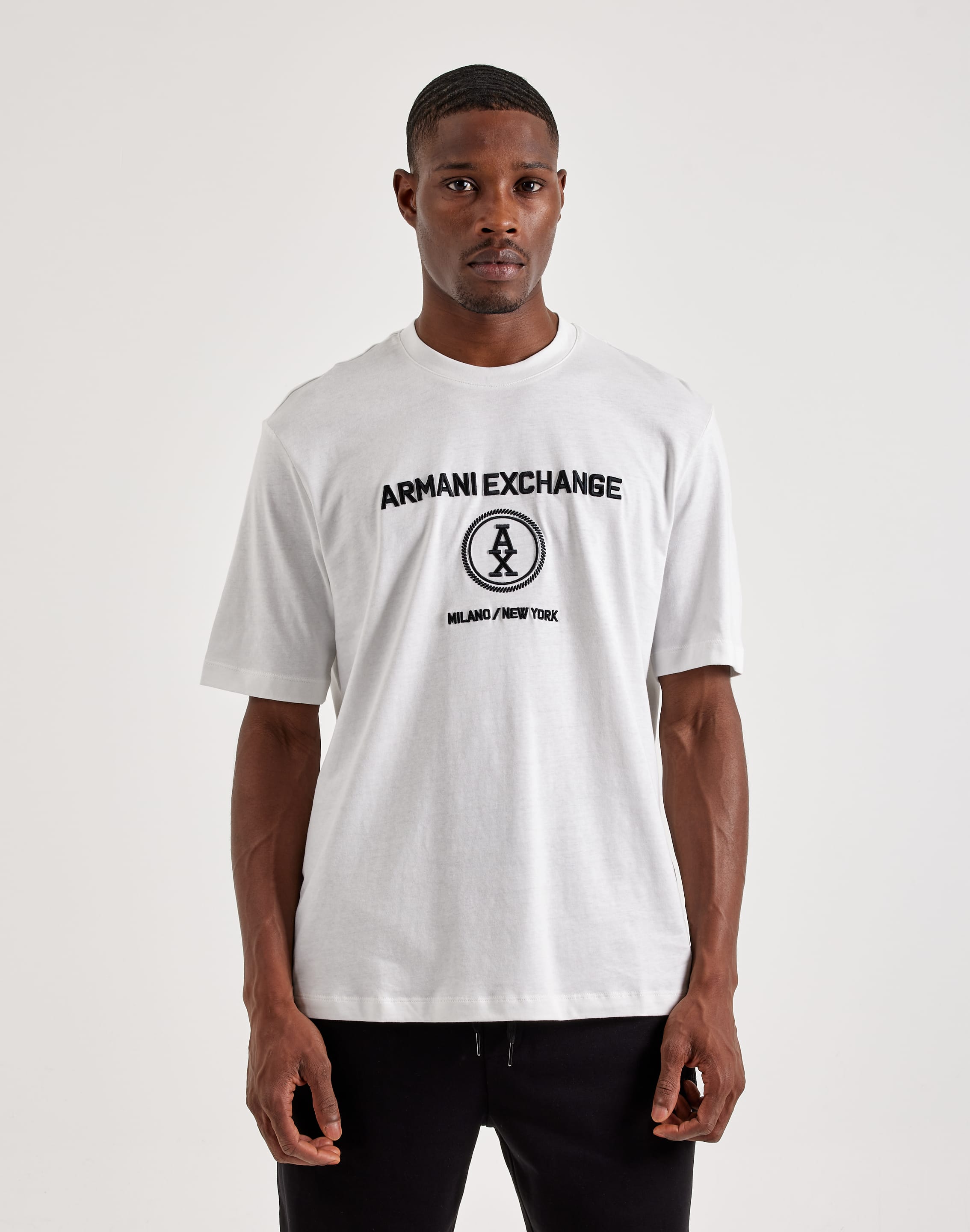 Photo of Armani Exchange Stacked Logo Tee