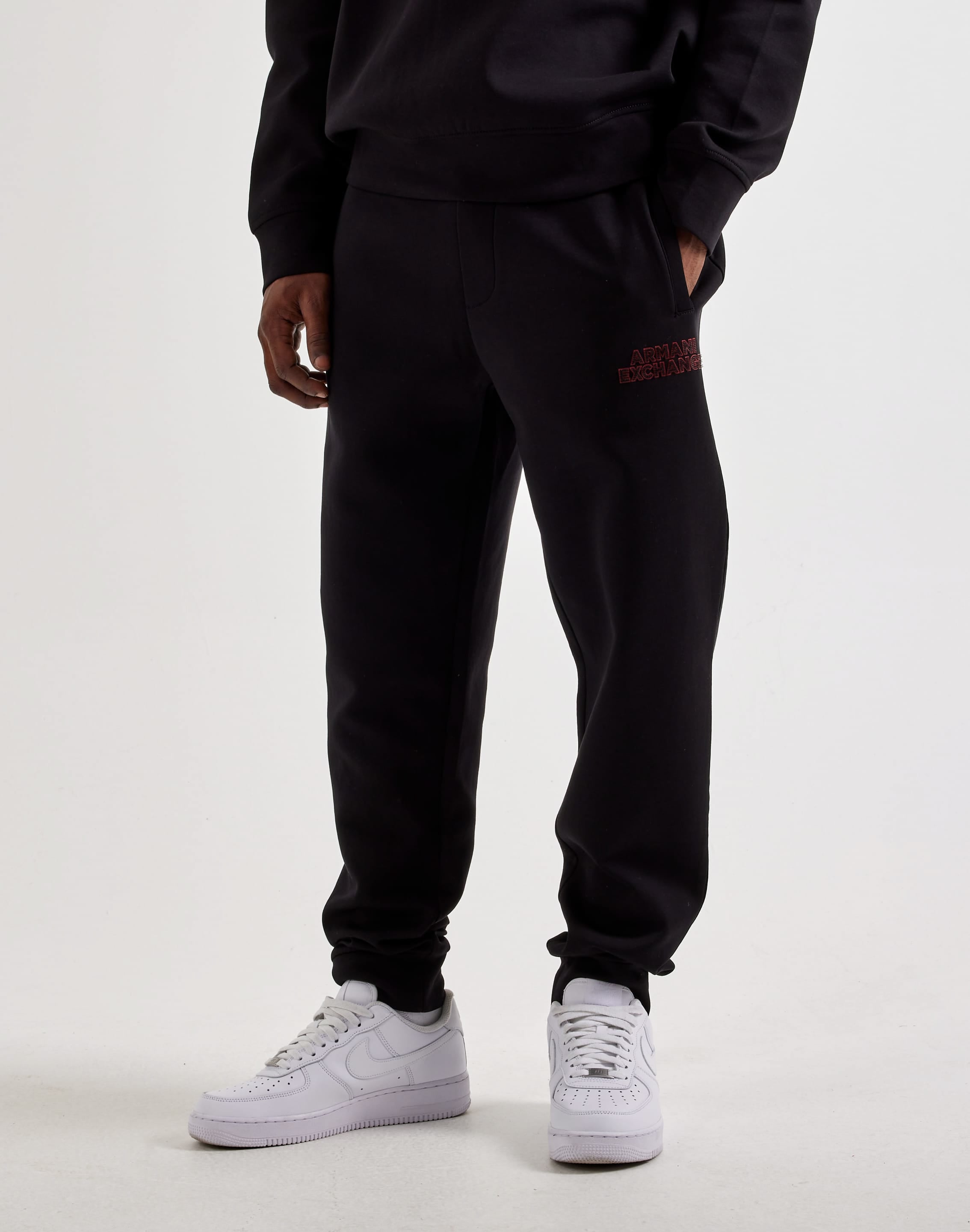 Armani Exchange Logo Fleece Sweatpants, image 1 of 4