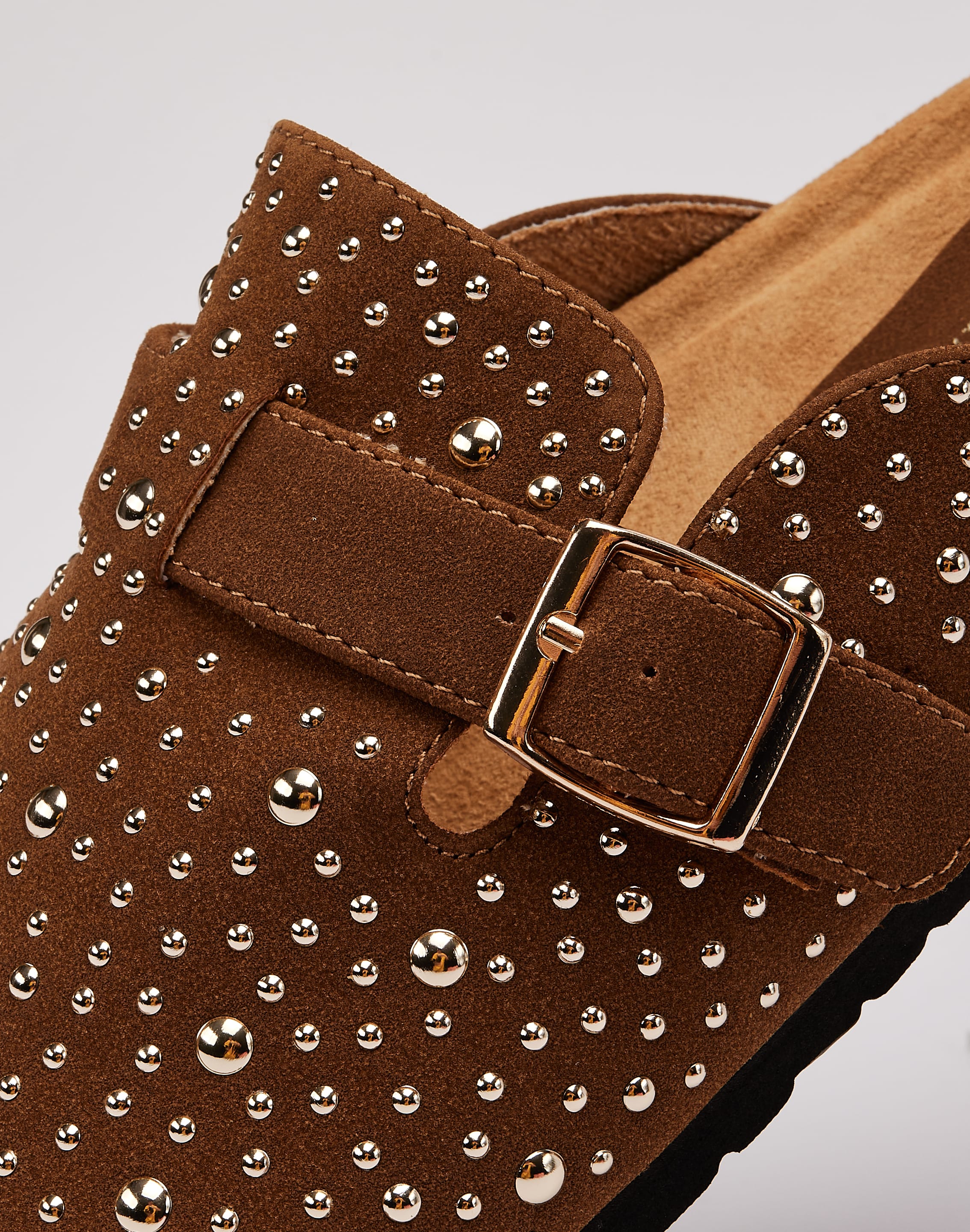 Photo of Azalea Wang Studded Cesario Clogs
