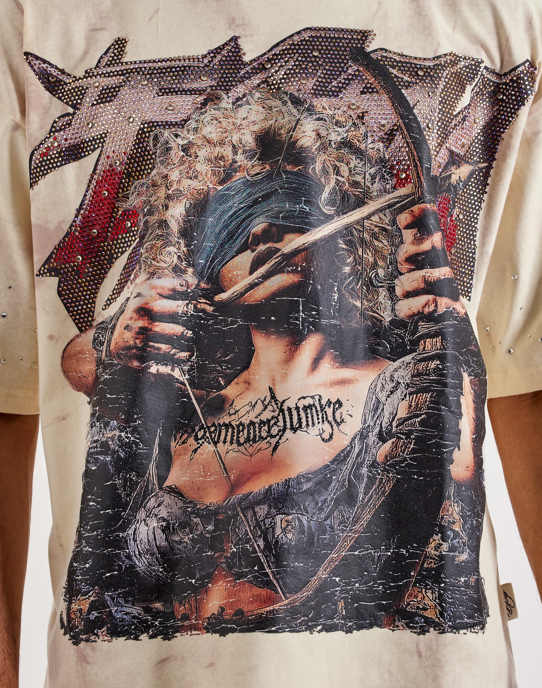 Photo of BKYS Vengeance Junkie Rhinestone Graphic T-Shirt