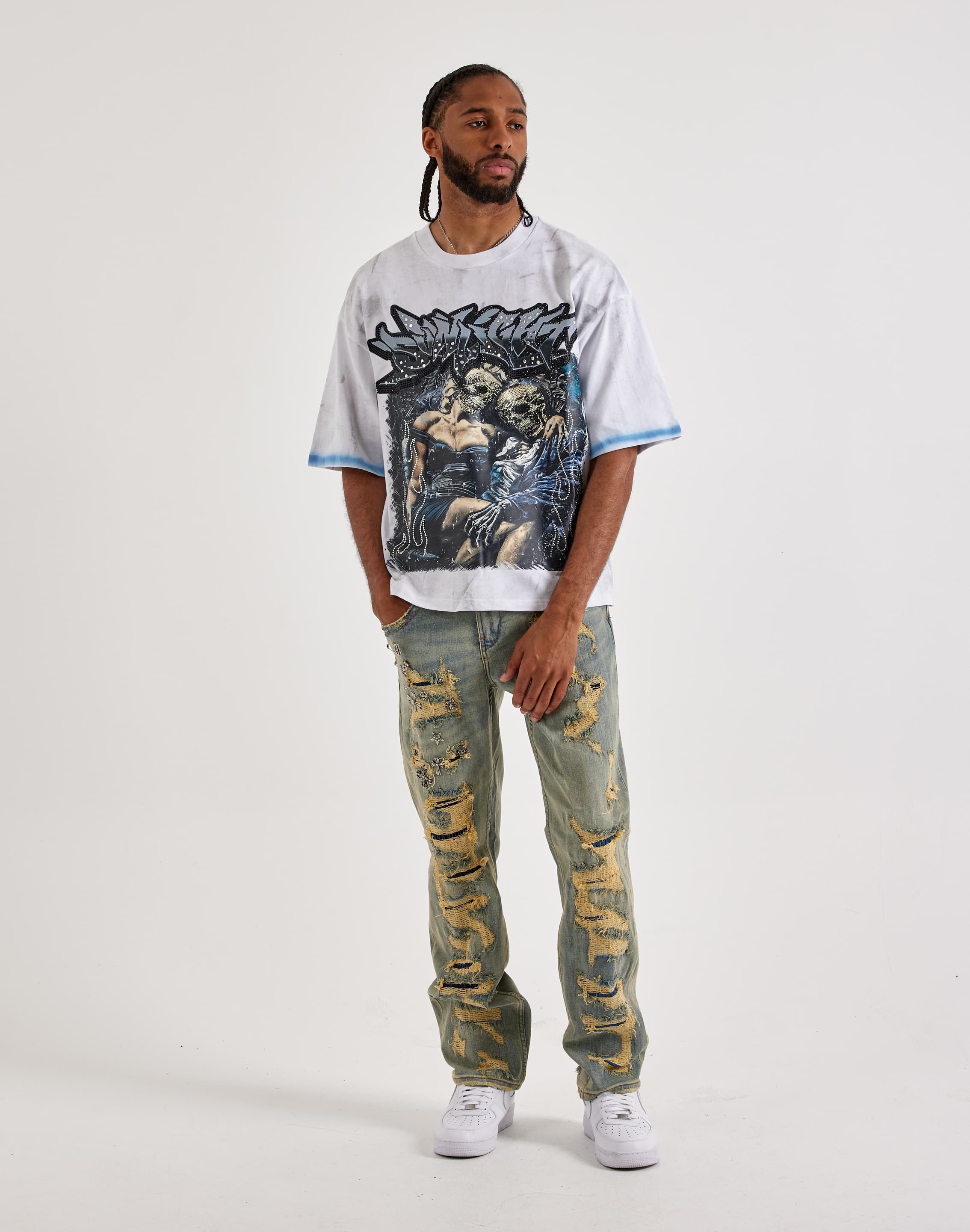 Photo of BKYS  Midnight Society Rhinestone Graphic T-Shirt