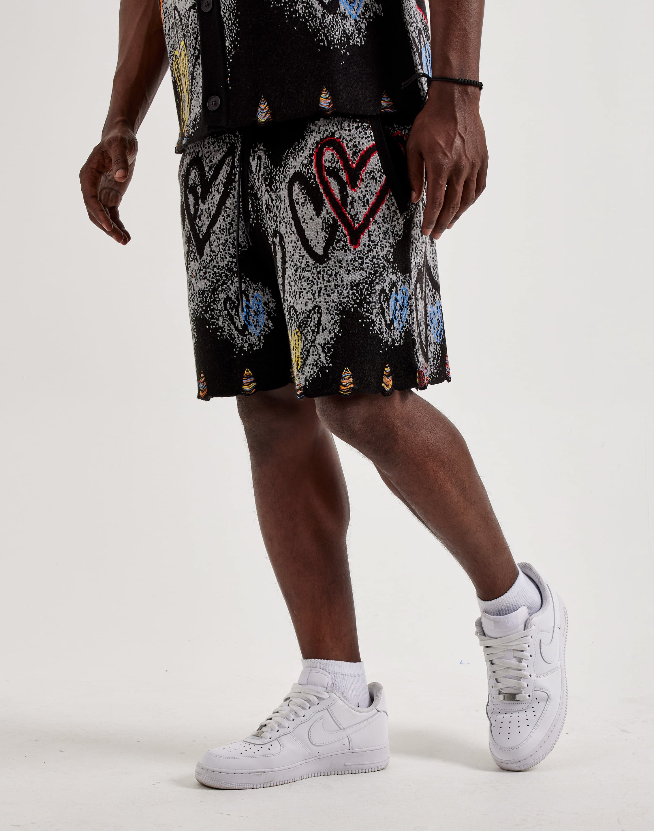 Photo of Chapter By Kohli Black Heart Knit Shorts
