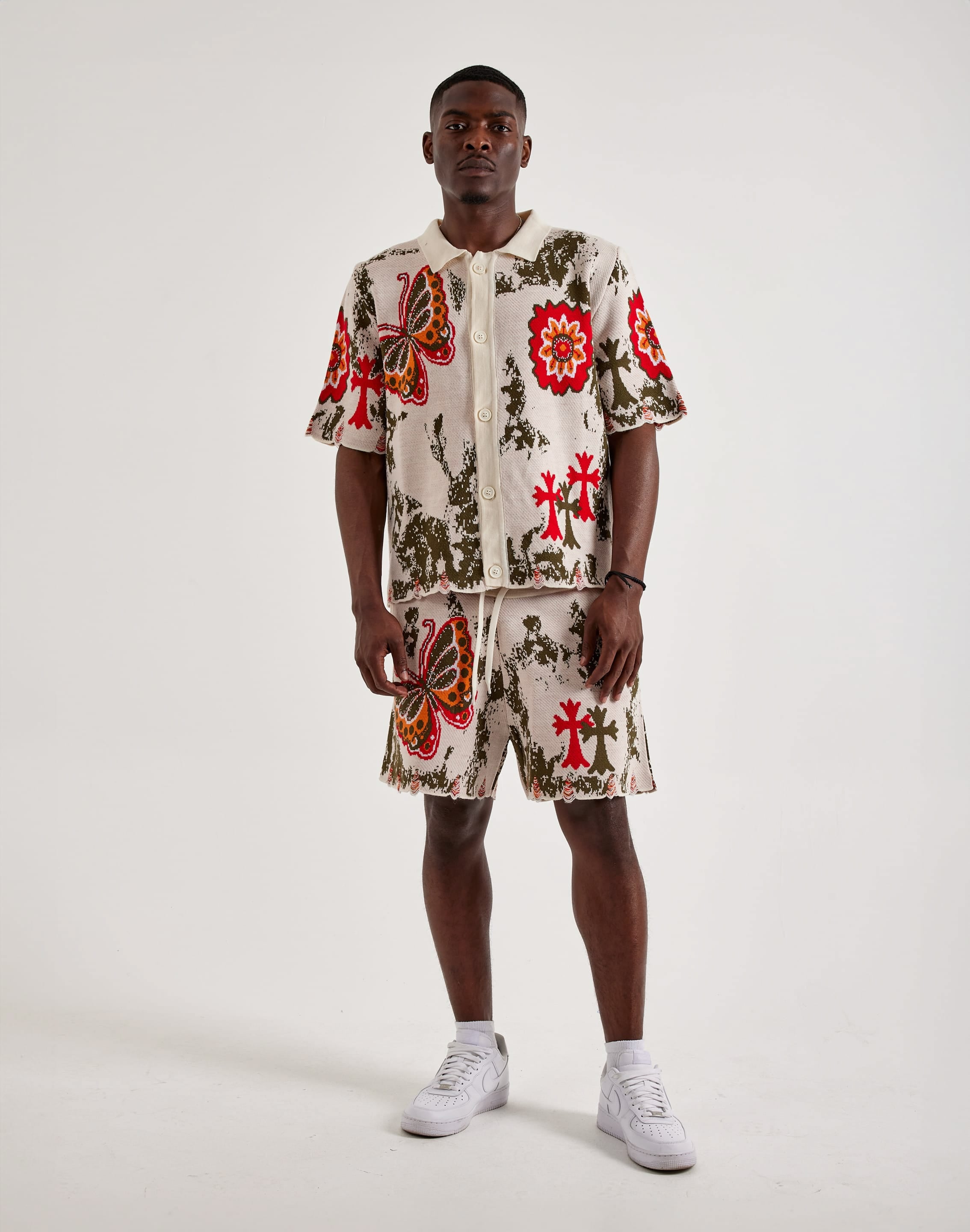 Photo of Chapter By Kohli Butterfly Flowers Knit Shorts