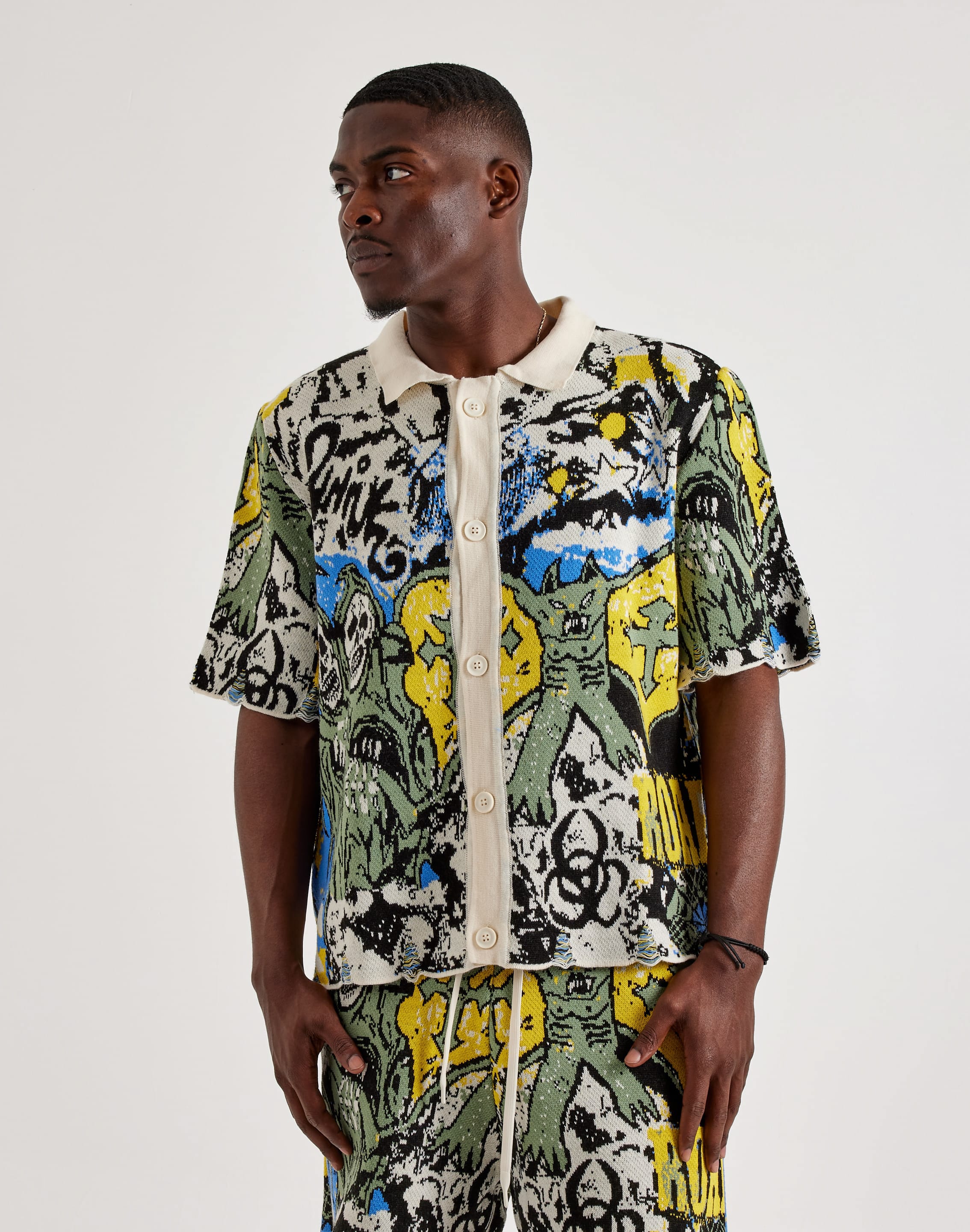 Photo of Chapter By Kohli Road Warrior Knit Button-Up Shirt