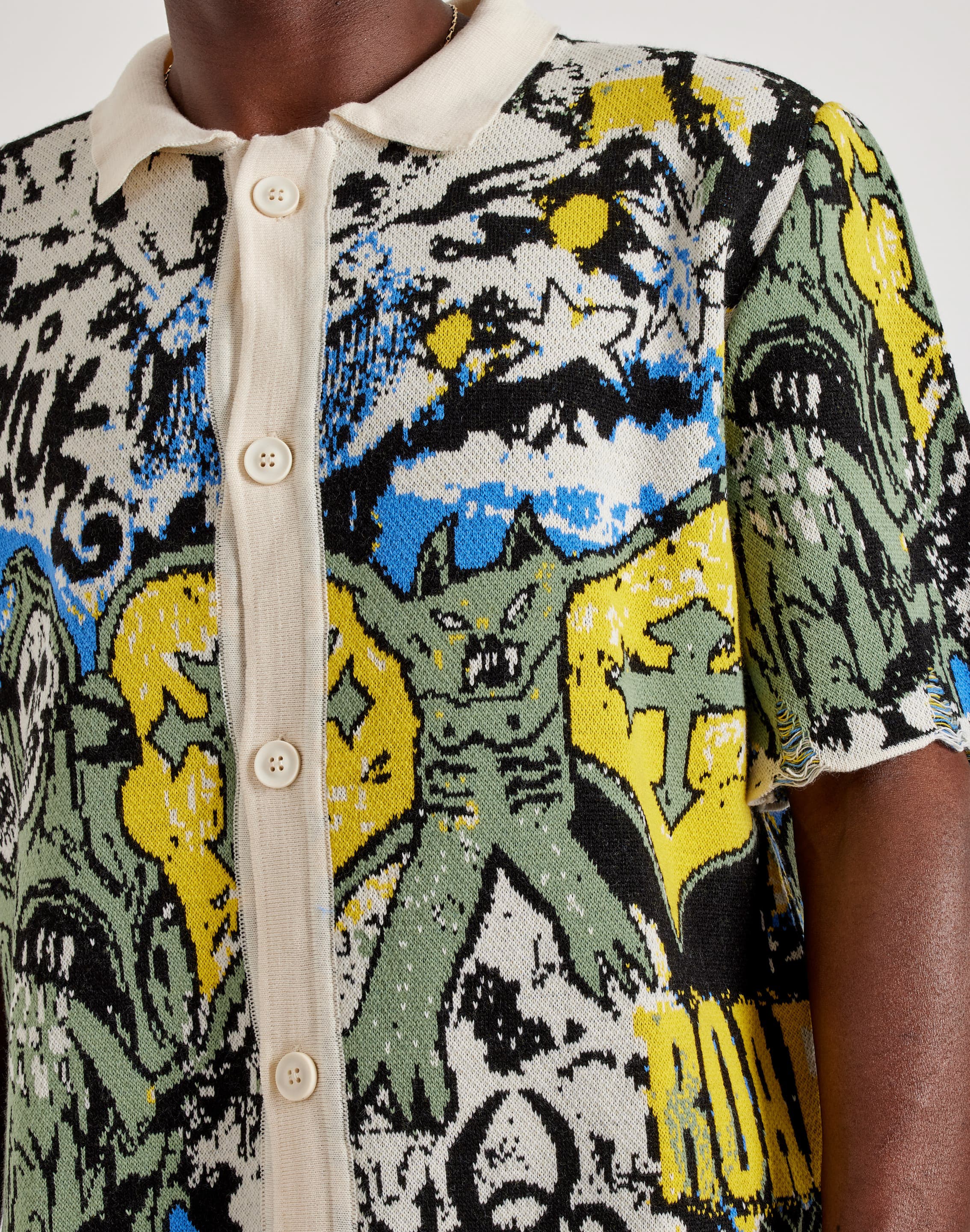 Photo of Chapter By Kohli Road Warrior Knit Button-Up Shirt