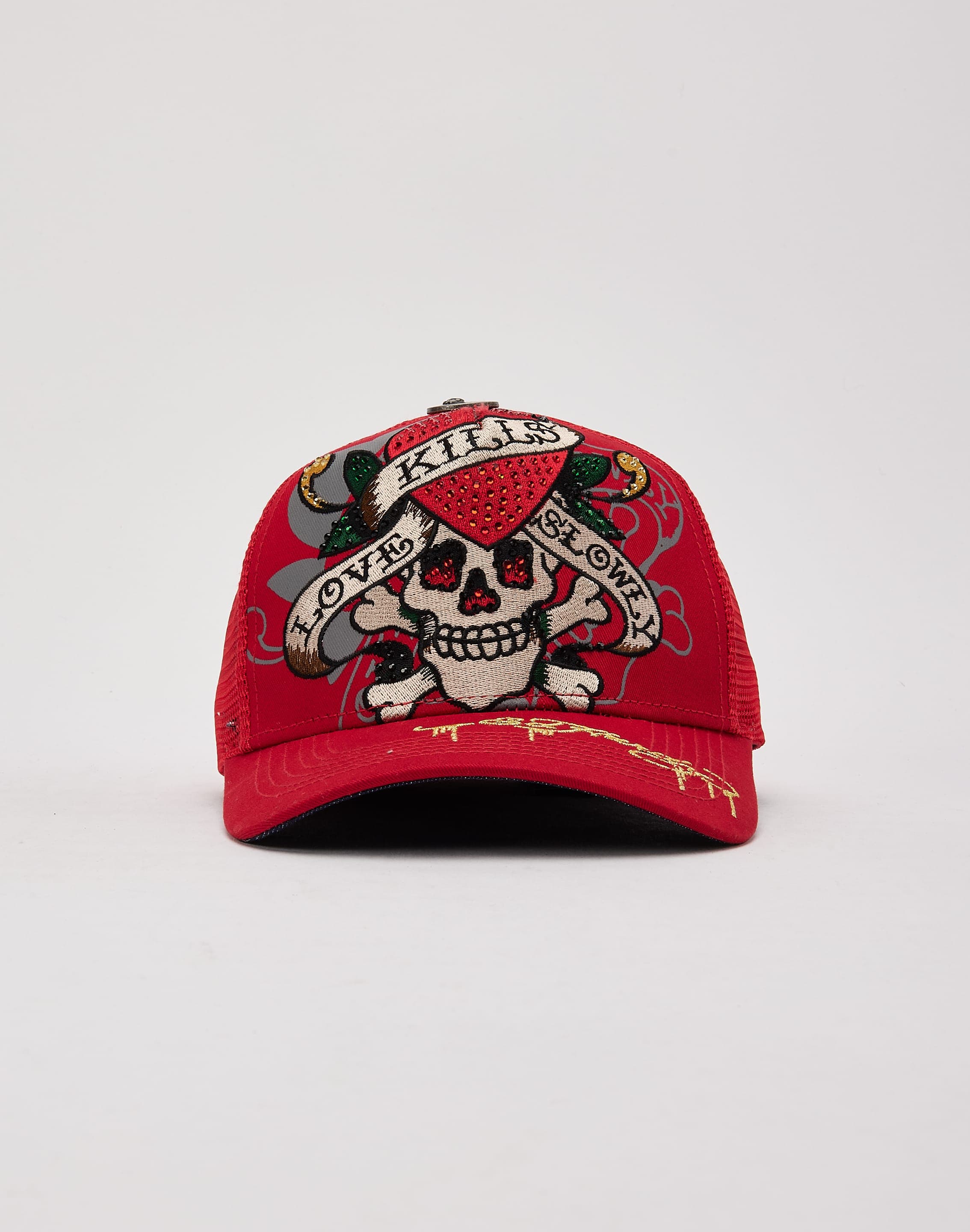 Ed Hardy Skull Trucker Hat
