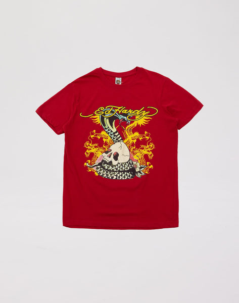 ★正規品★新品★ED HARDY★スカル★タンクトップ★ダークレッド★S相当★ ed_20hardy_EHK3008_kids_grande