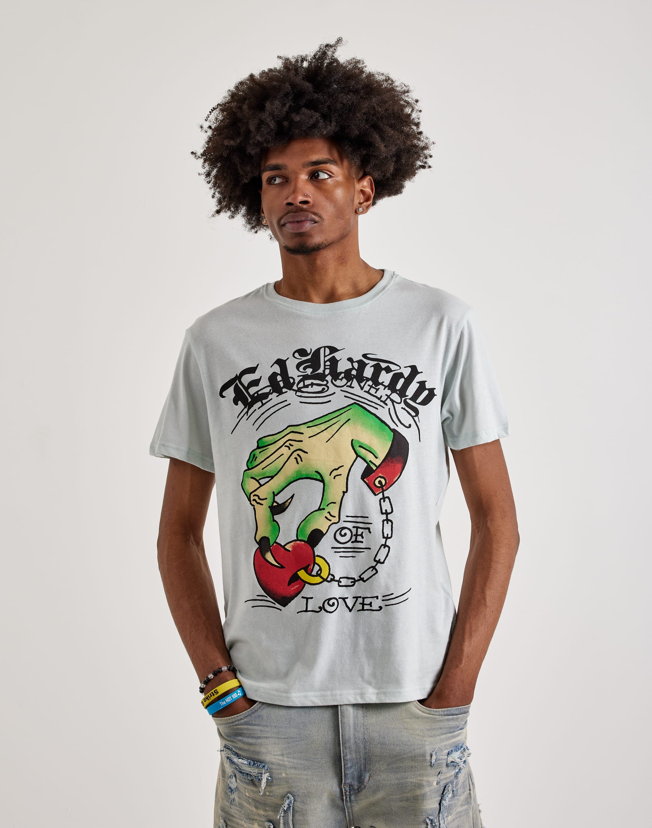 Ed Hardy Heart Hand Short Sleeve Tee – DTLR