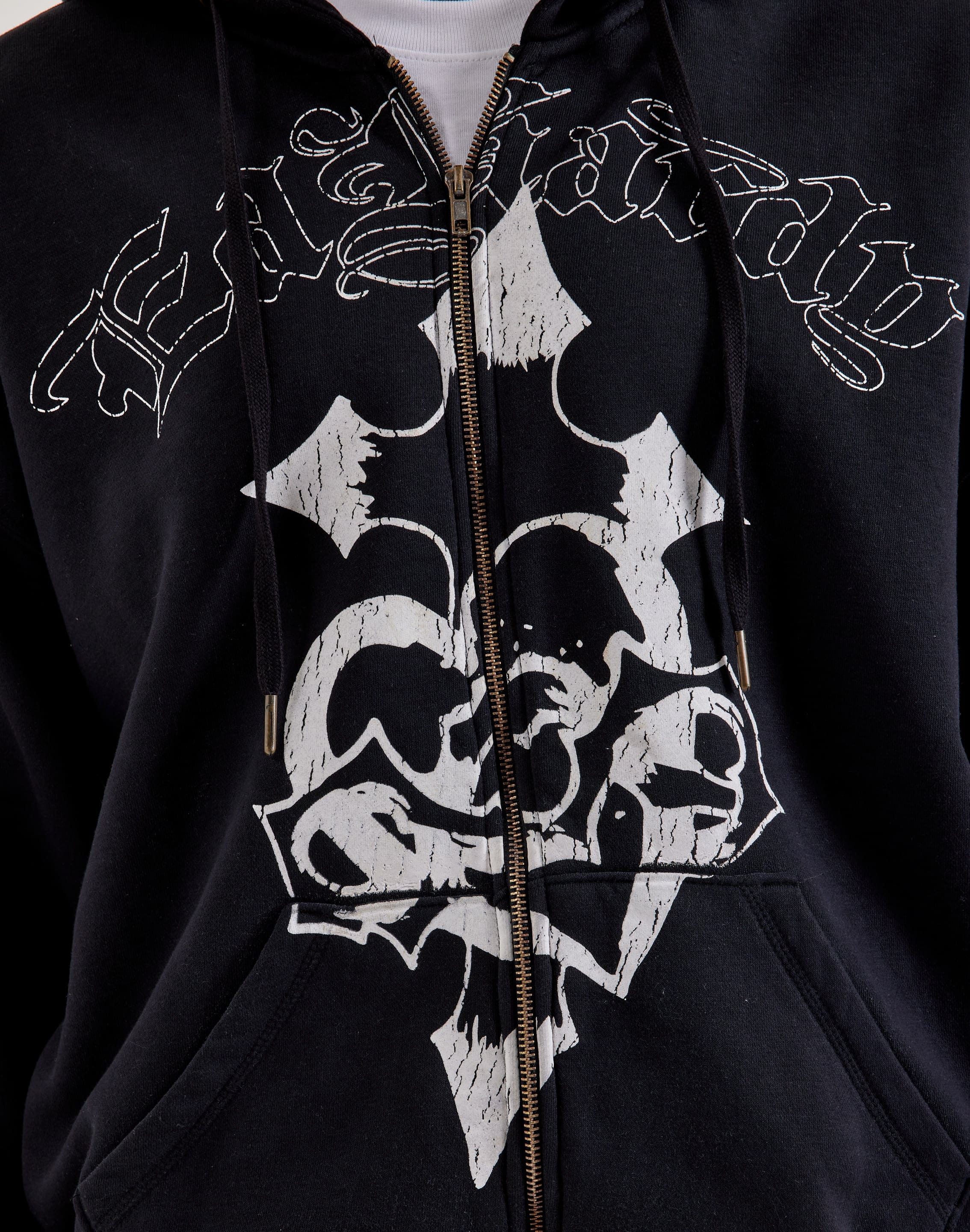 Ed Hardy Full-Zip Fleece Hoodie
