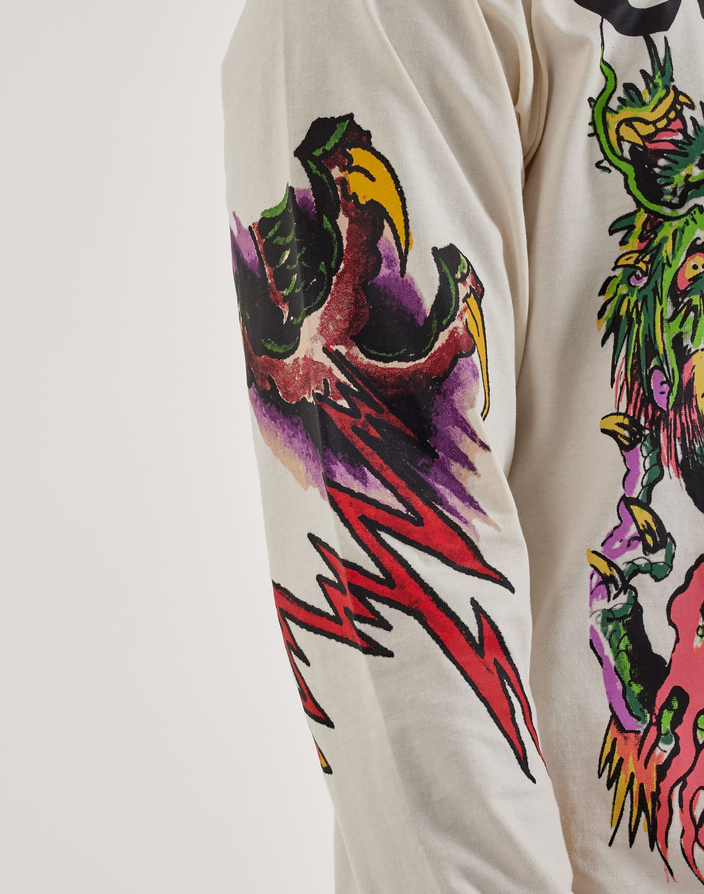 Ed Hardy Men Ed Hardy Dragon Long-sleeve Tee White Sm Ed Hardy Men Ed Hardy Dragon Long-sleeve Tee White Sm