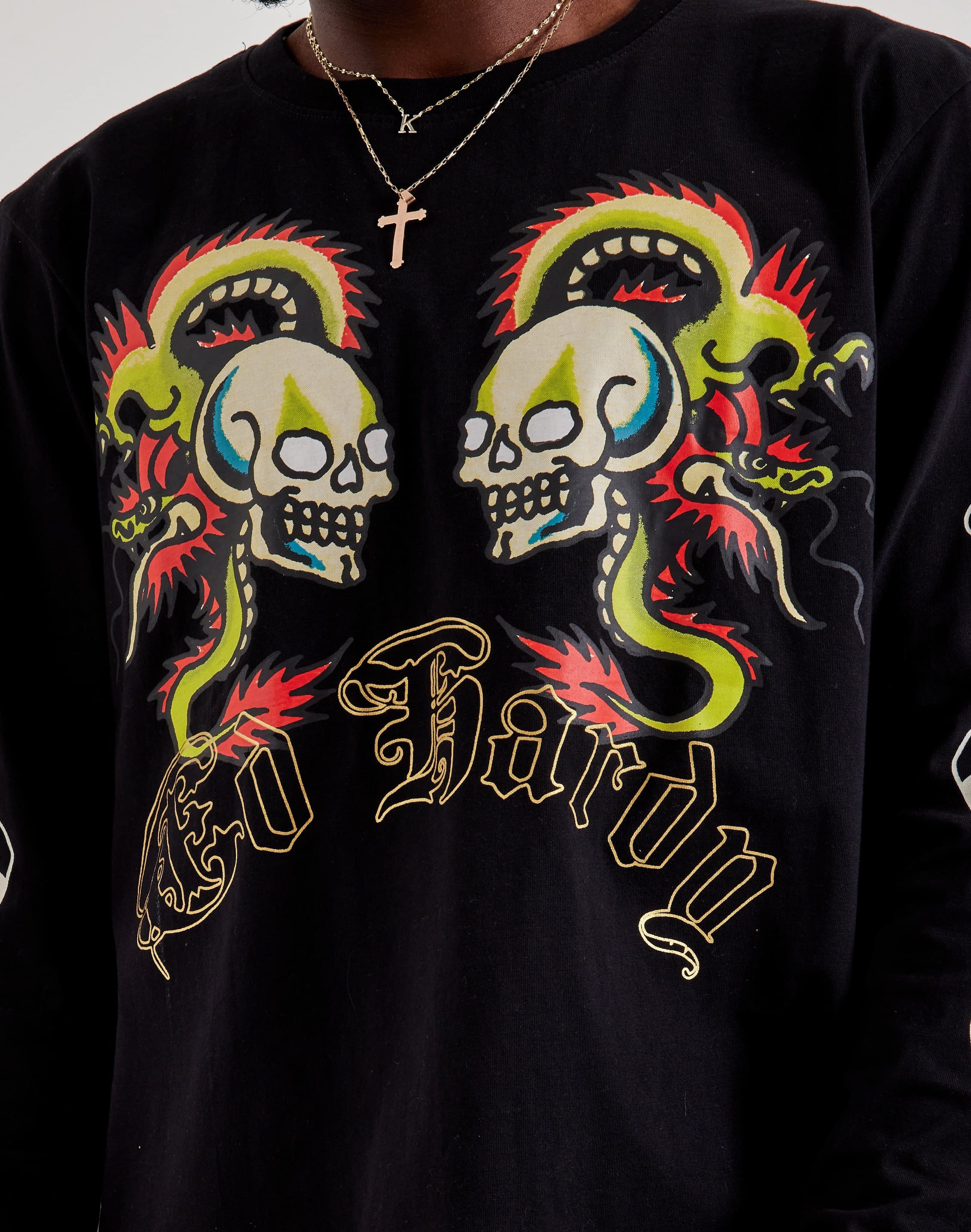 Ed Hardy Skull Dragon Long-Sleeve Tee – DTLR