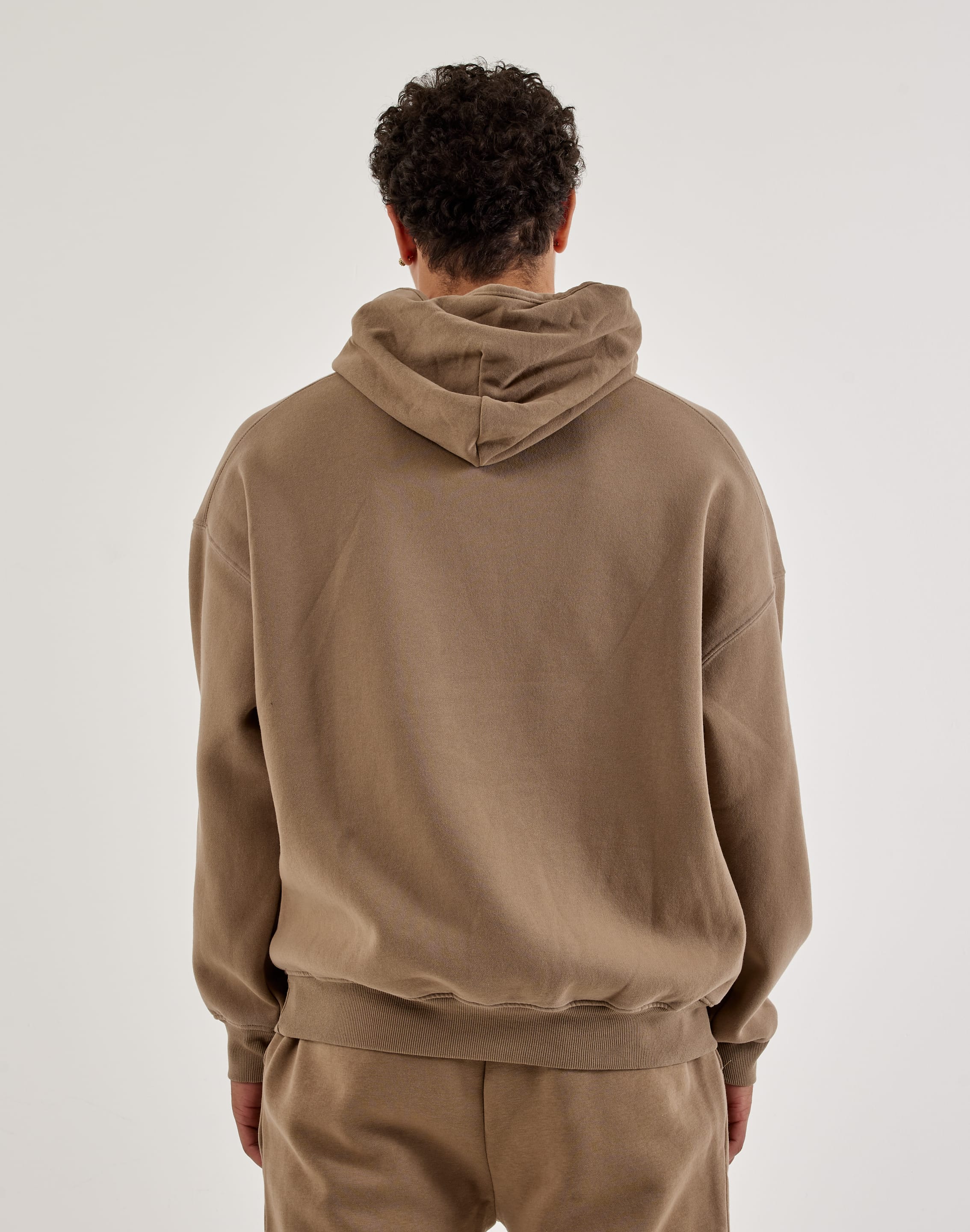 DH Essentials Acid Wash Fleece Pullover Hoodie