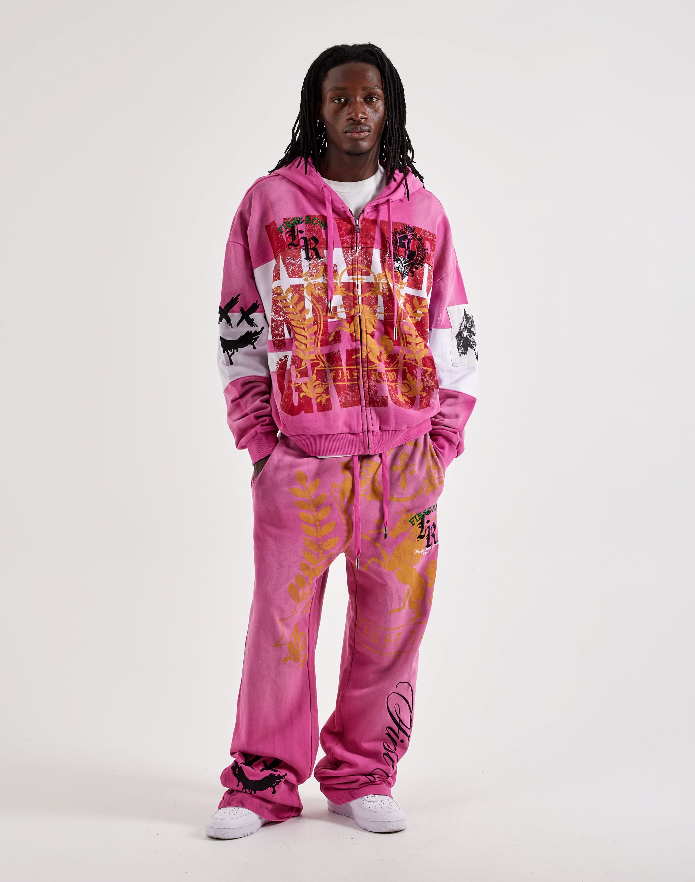Photo of First Row Embroidered Fleece Pants