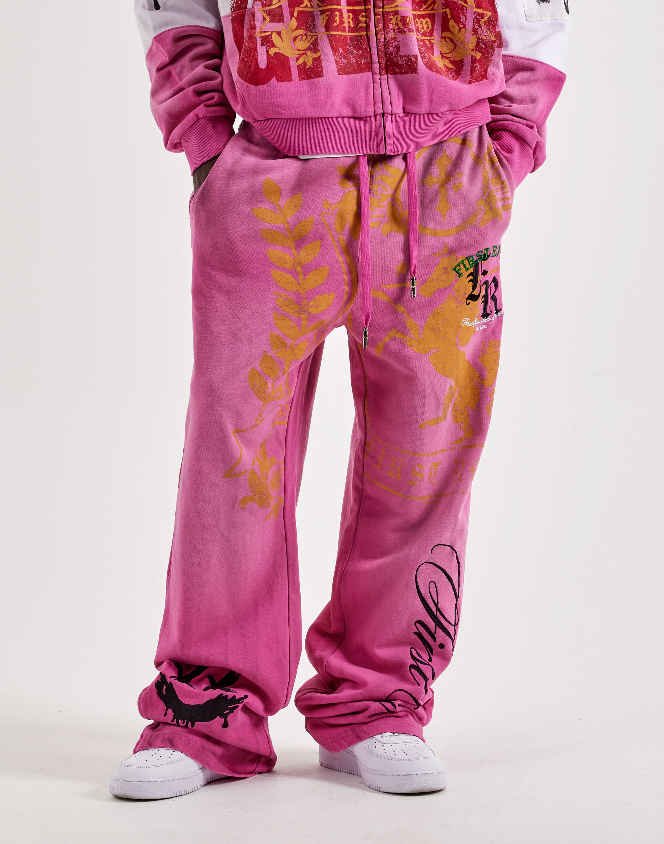 Photo of First Row Embroidered Fleece Pants