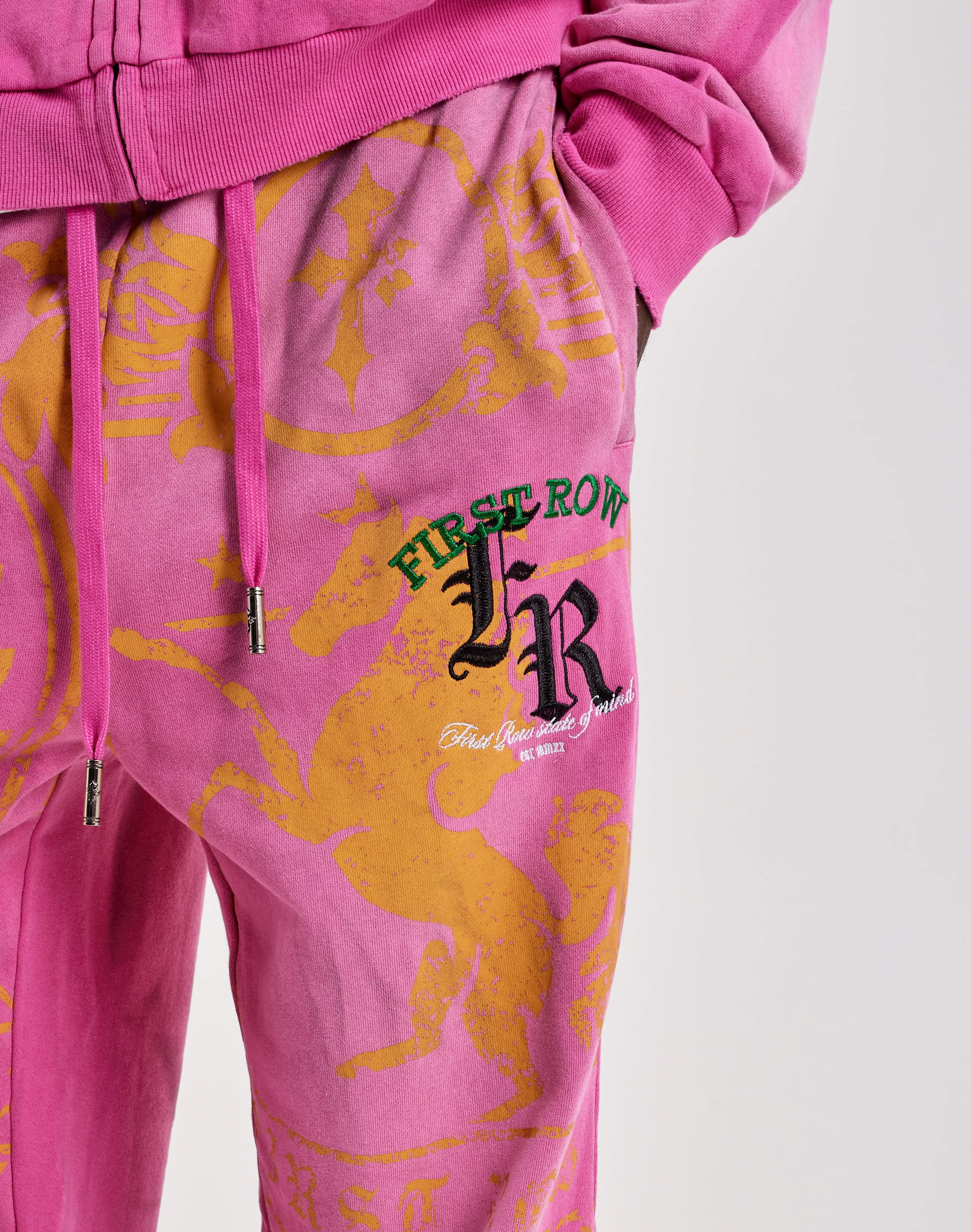 Photo of First Row Embroidered Fleece Pants