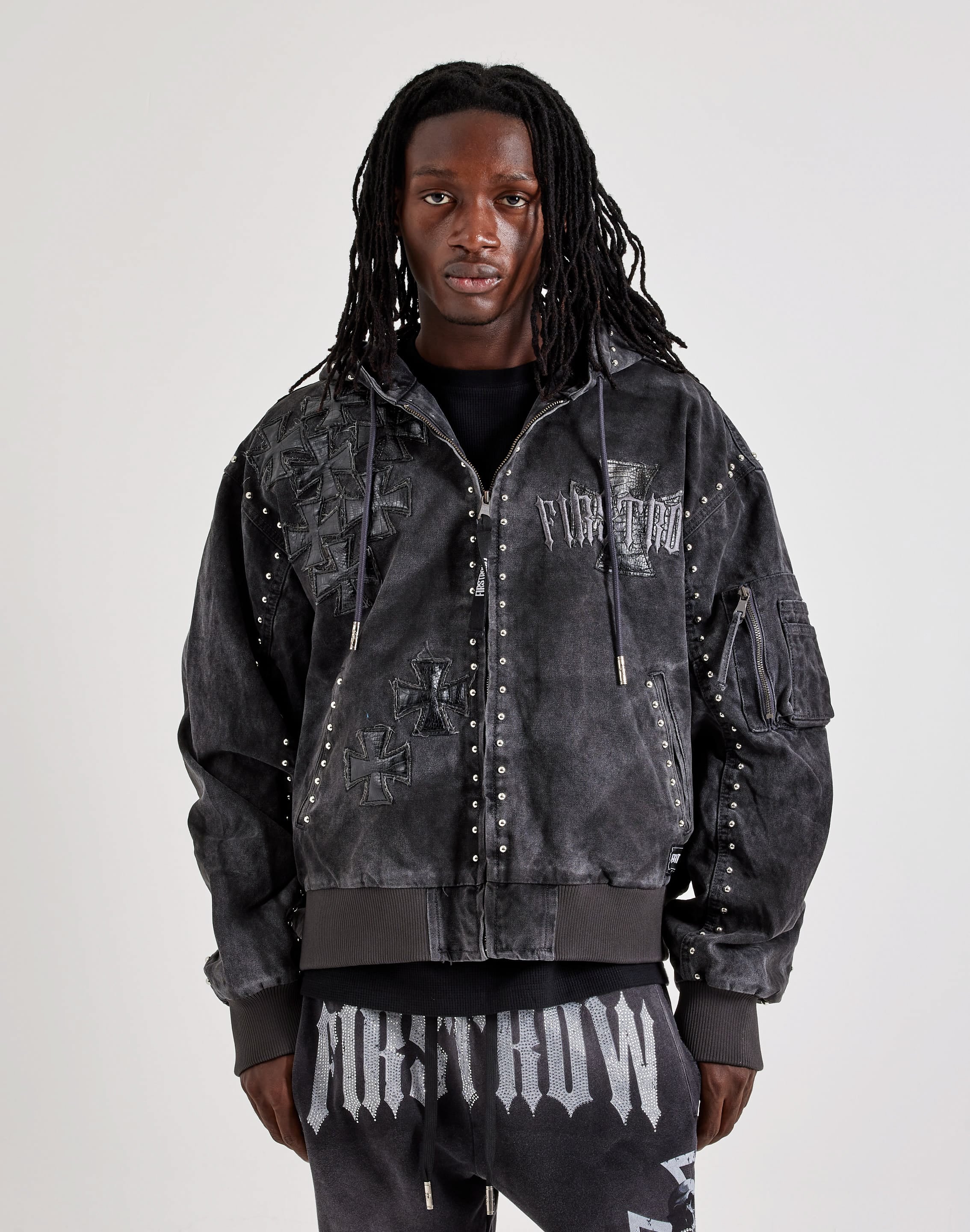 Photo of First Row Canvas Hooded Jacket