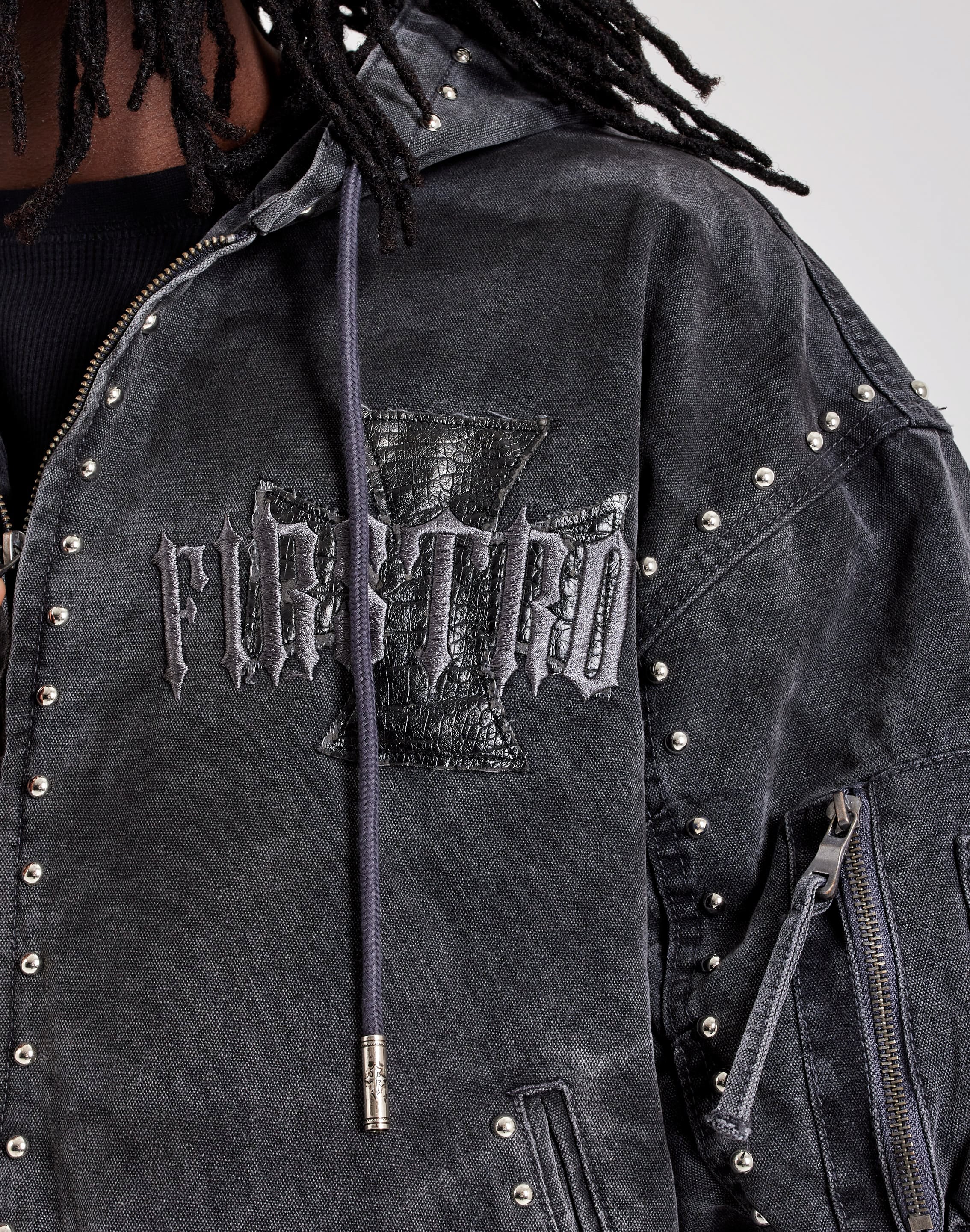 Photo of First Row Canvas Hooded Jacket
