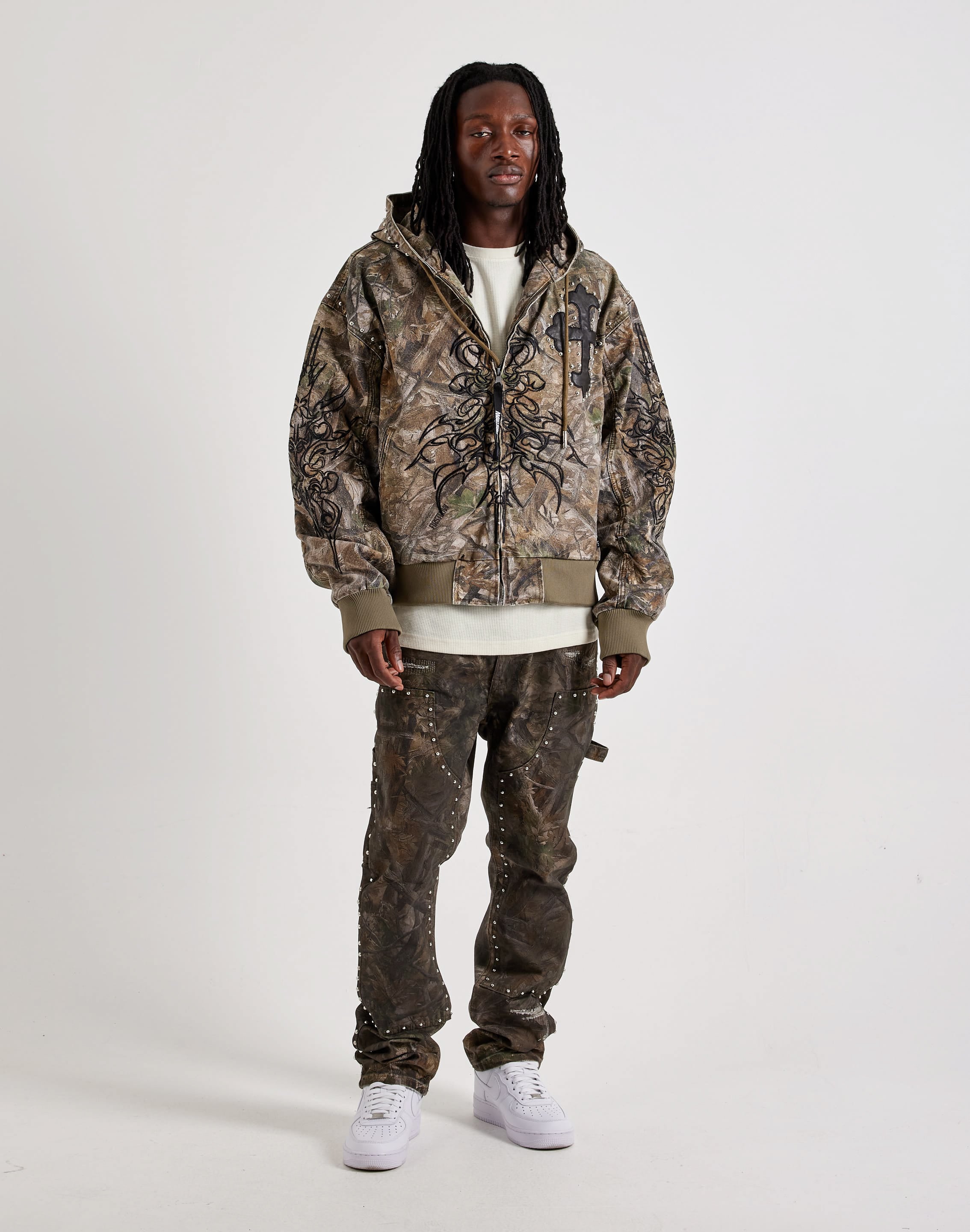 Photo of First Row Camo Canvas Hooded Jacket