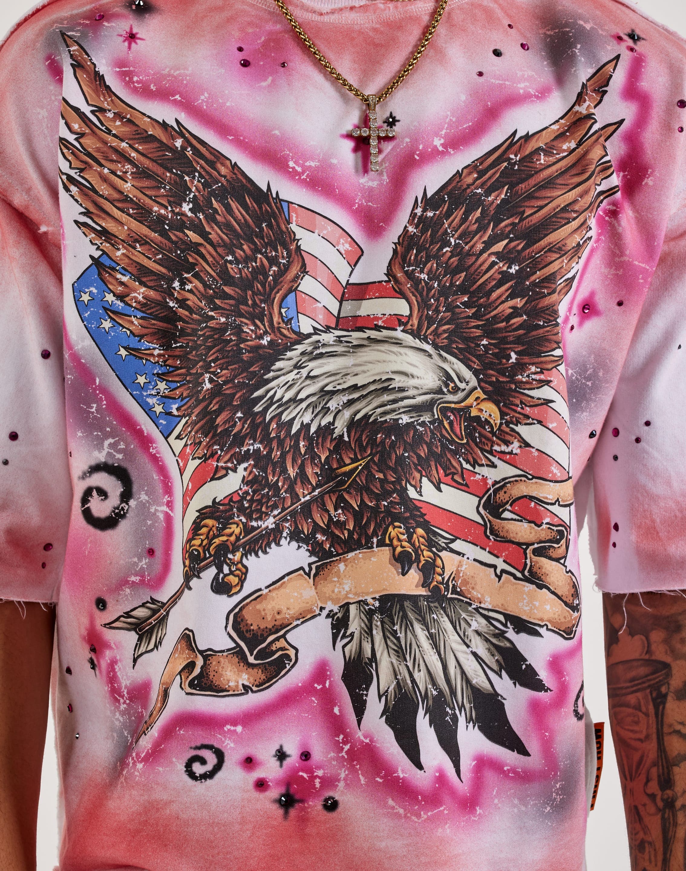 First Row Eagle Rhinestone Tee