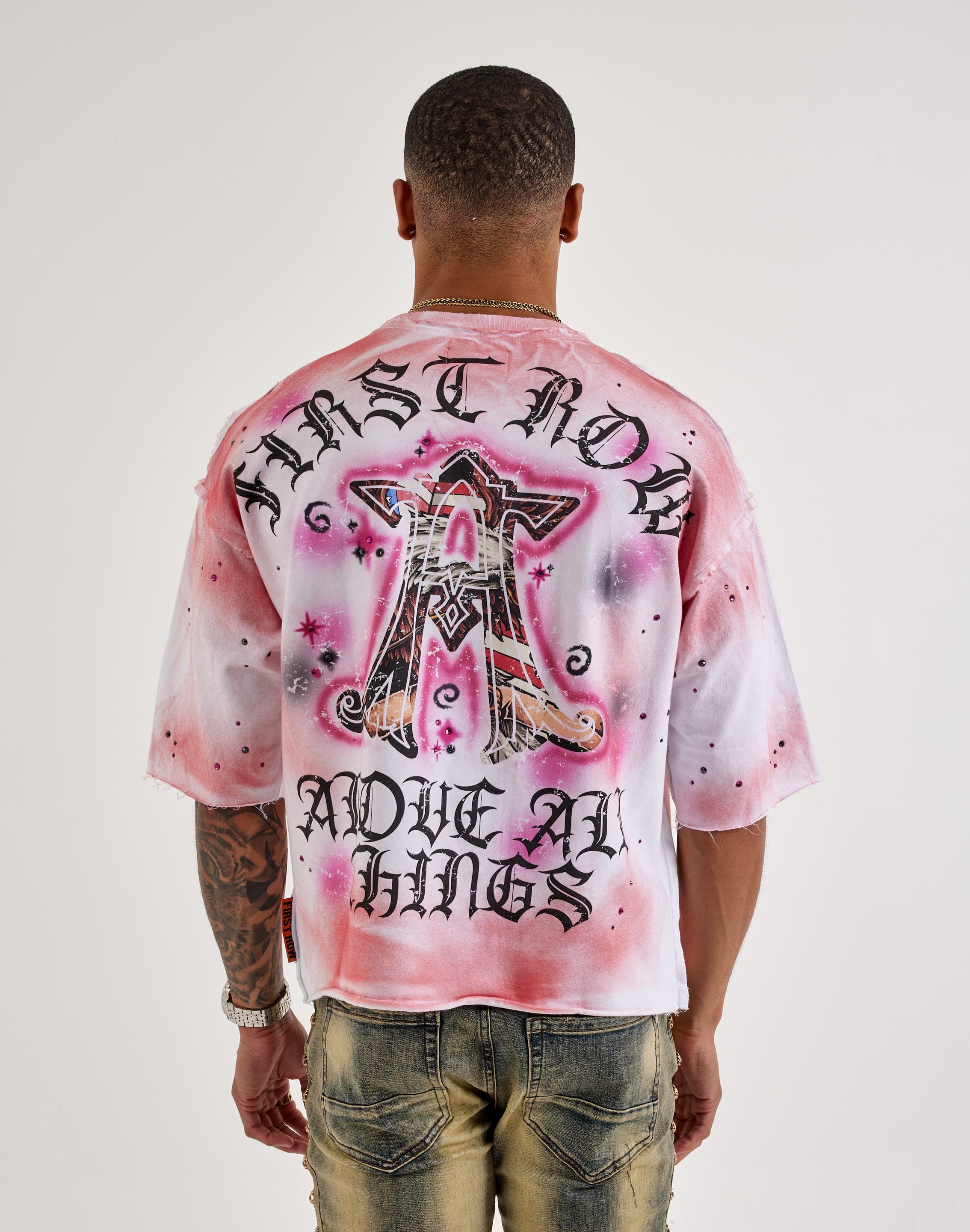 First Row Eagle Rhinestone Tee