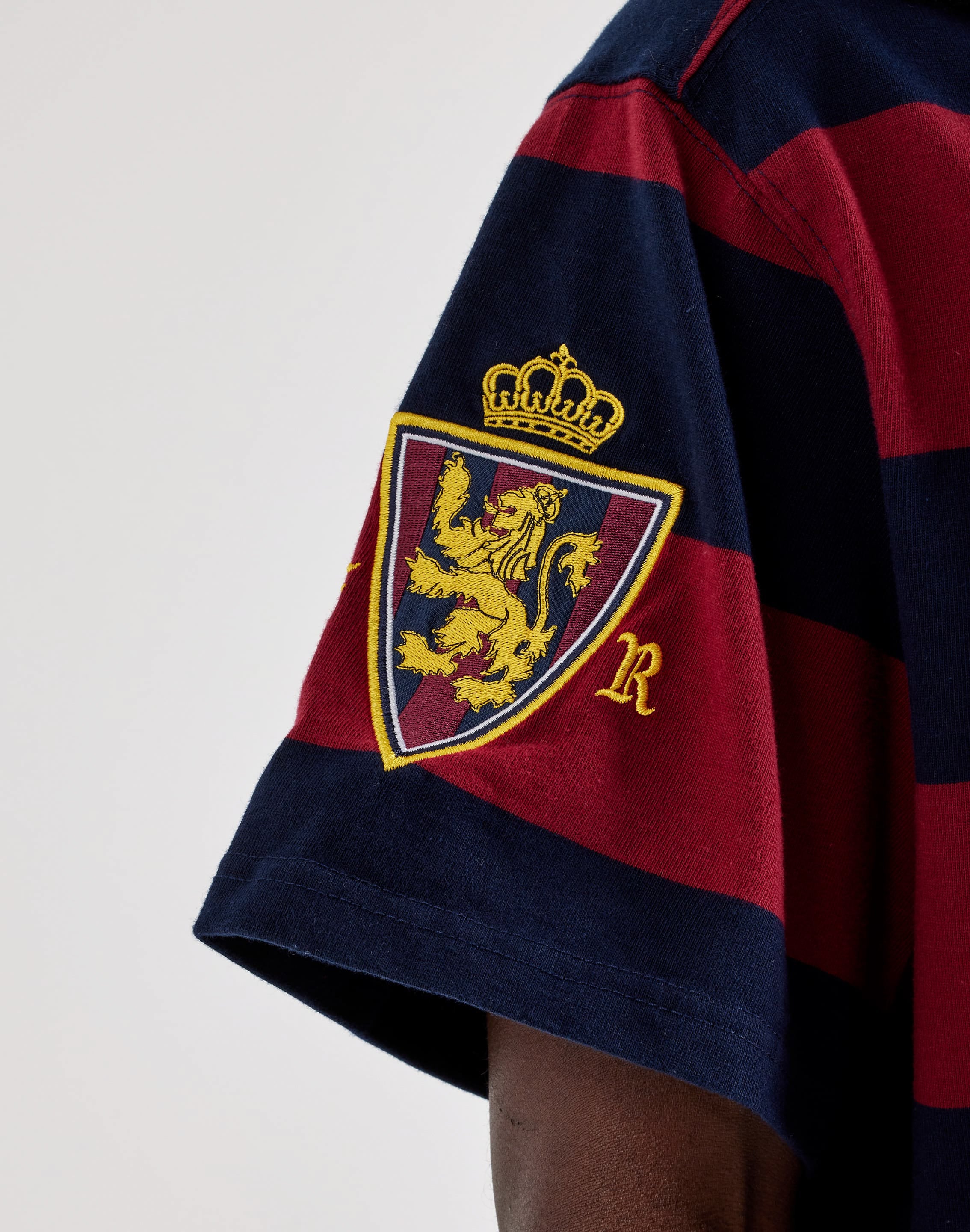 Photo of First Row Applique Patch Washed Polo Shirt