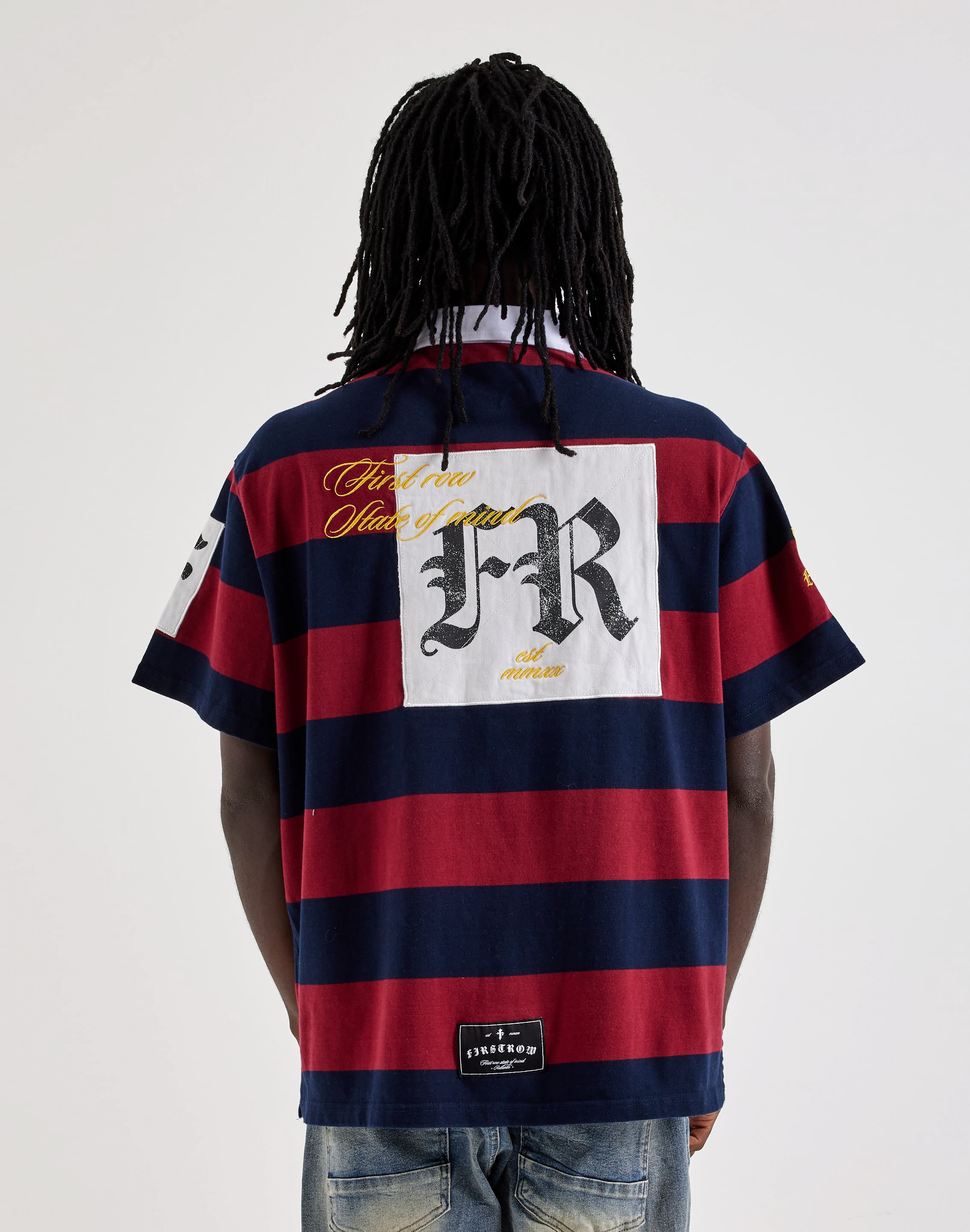 Photo of First Row Applique Patch Washed Polo Shirt