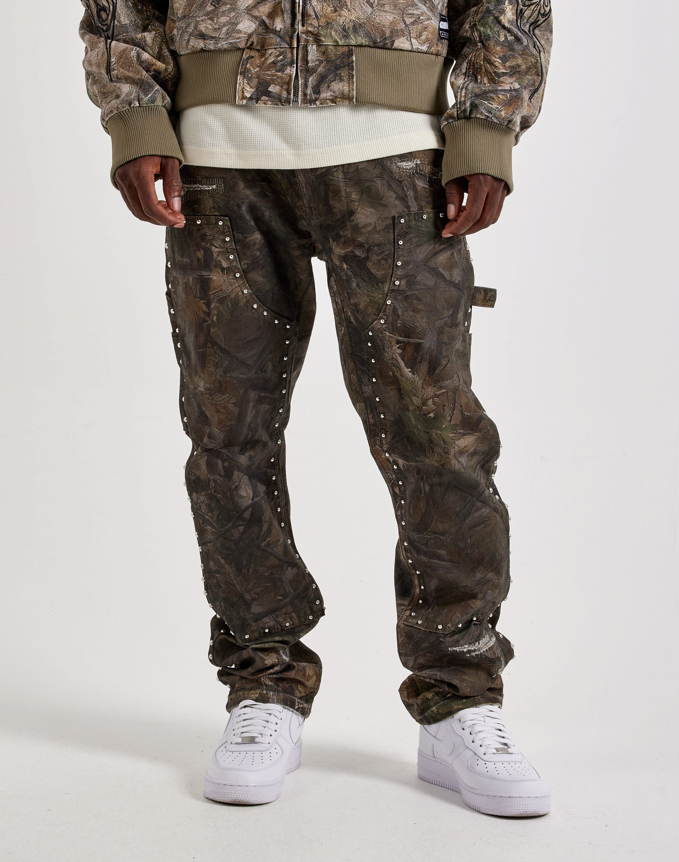 Photo of First Row Studded Camo Workwear Pants