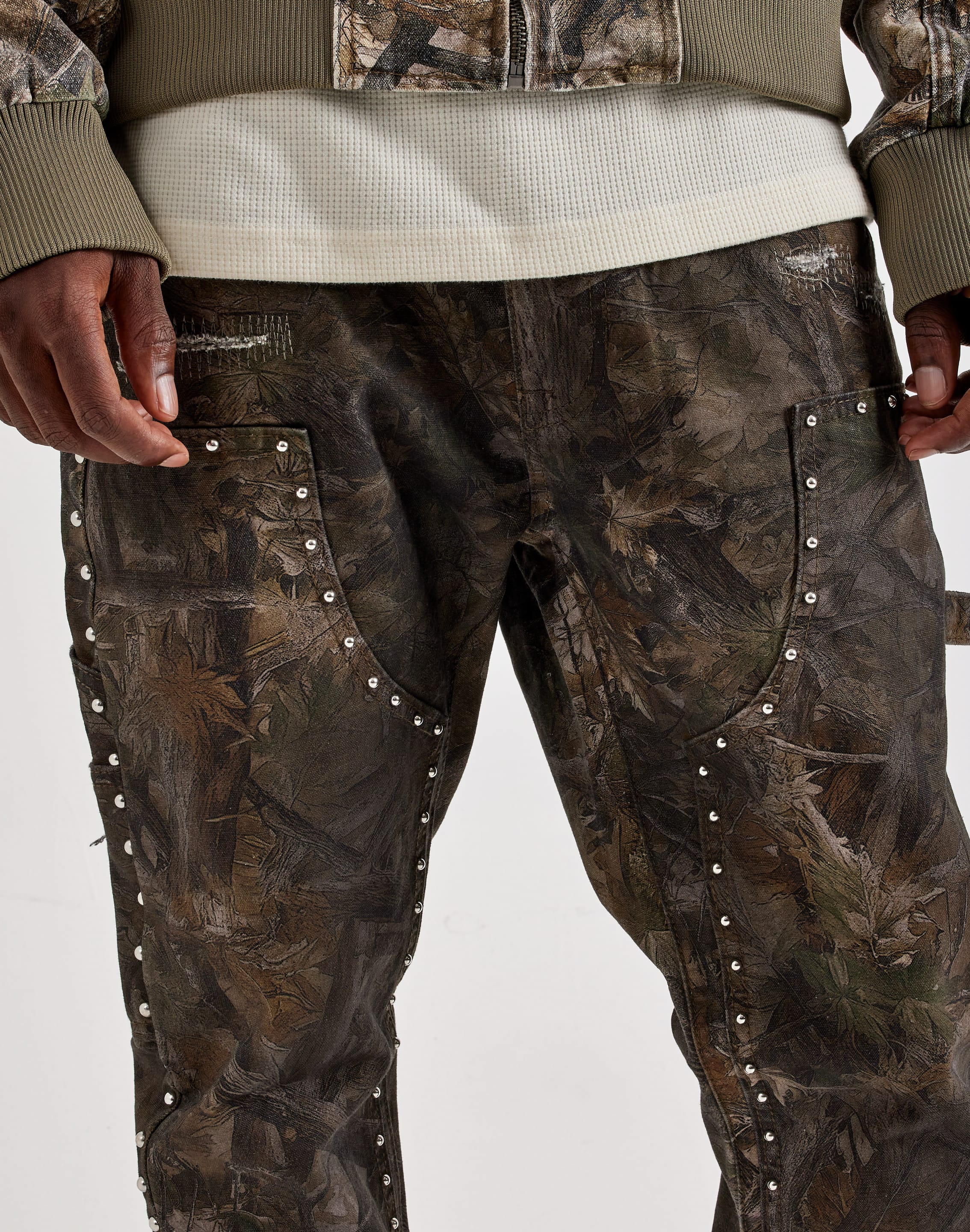 Photo of First Row Studded Camo Workwear Pants