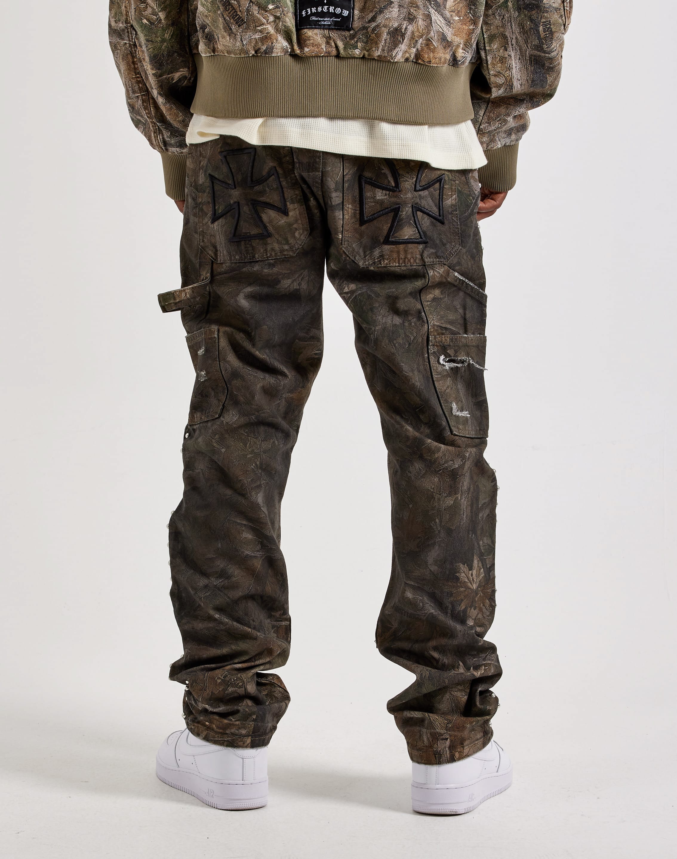 Photo of First Row Studded Camo Workwear Pants