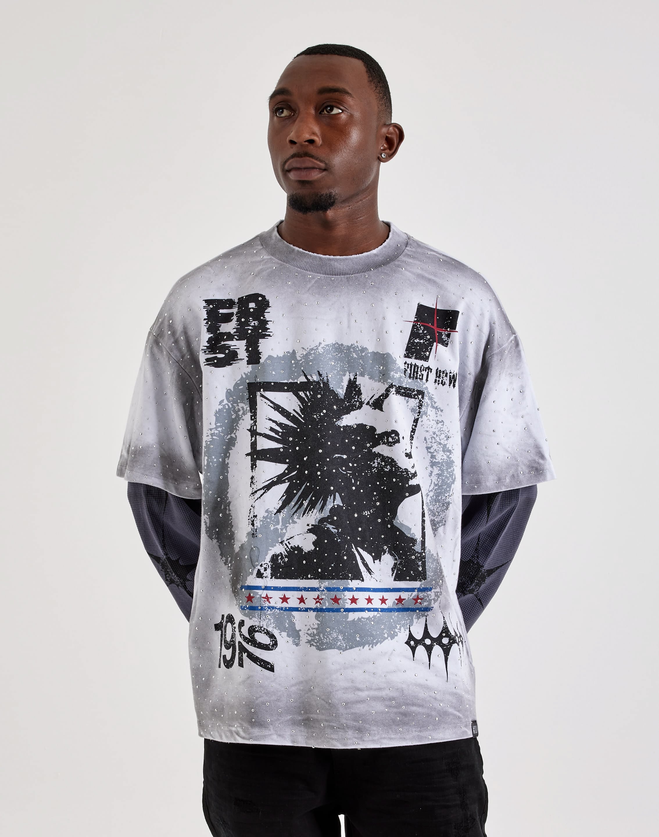 Photo of First Row Rockstar Washed Twofer Tee