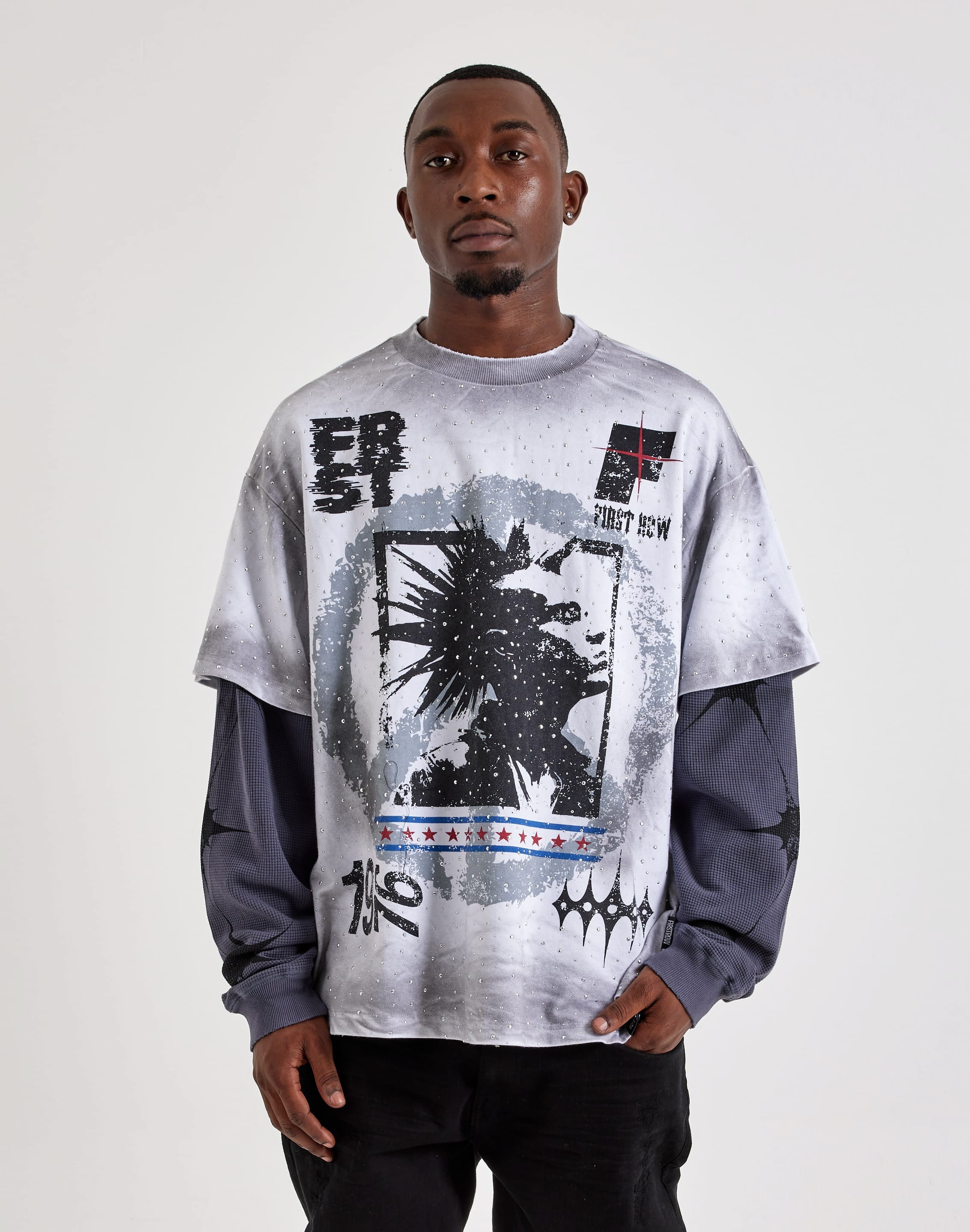 Photo of First Row Rockstar Washed Twofer Tee