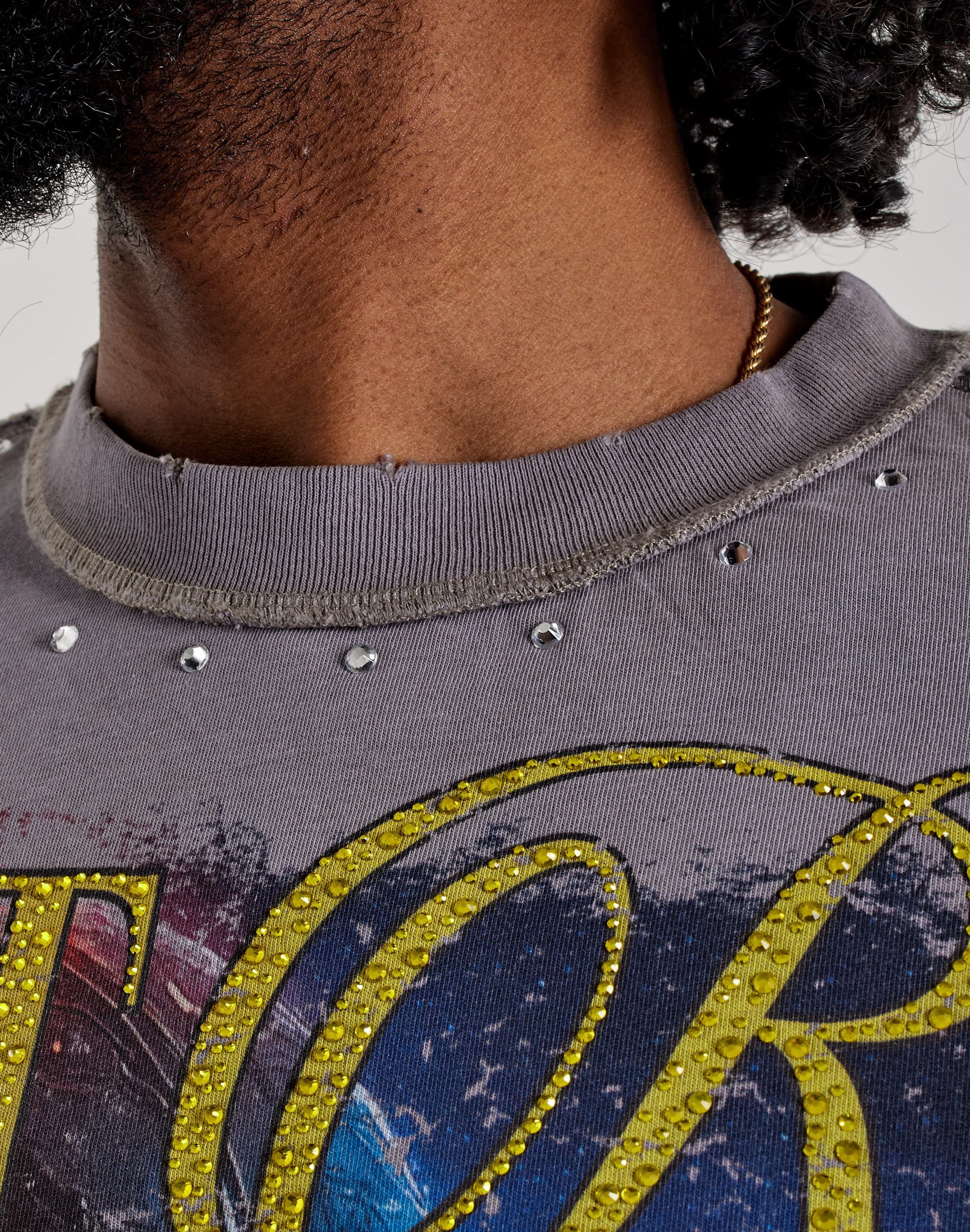 Photo of First Row Cropped Beyond Speed Rhinestone Tee