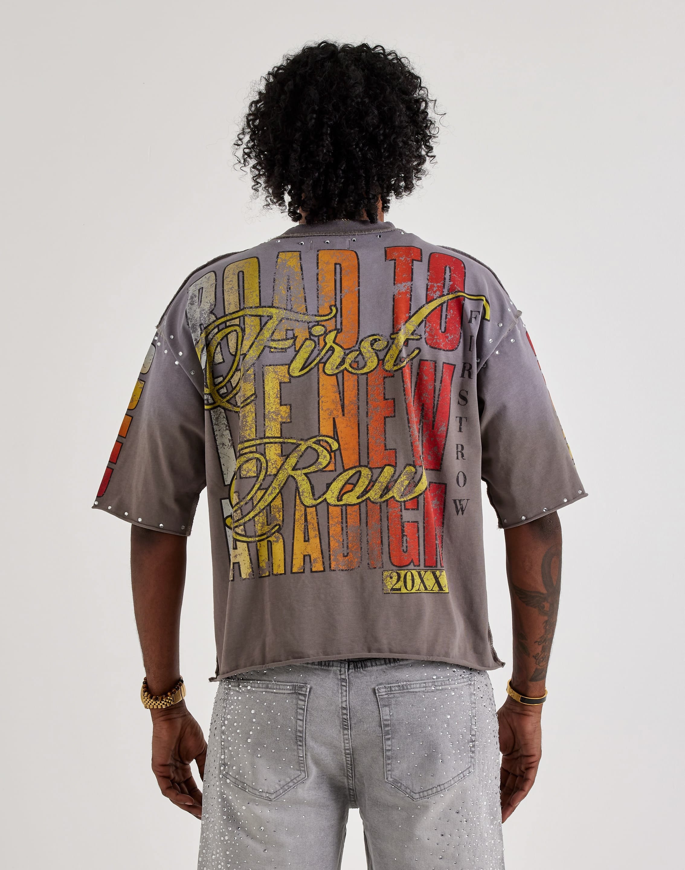Photo of First Row Cropped Beyond Speed Rhinestone Tee