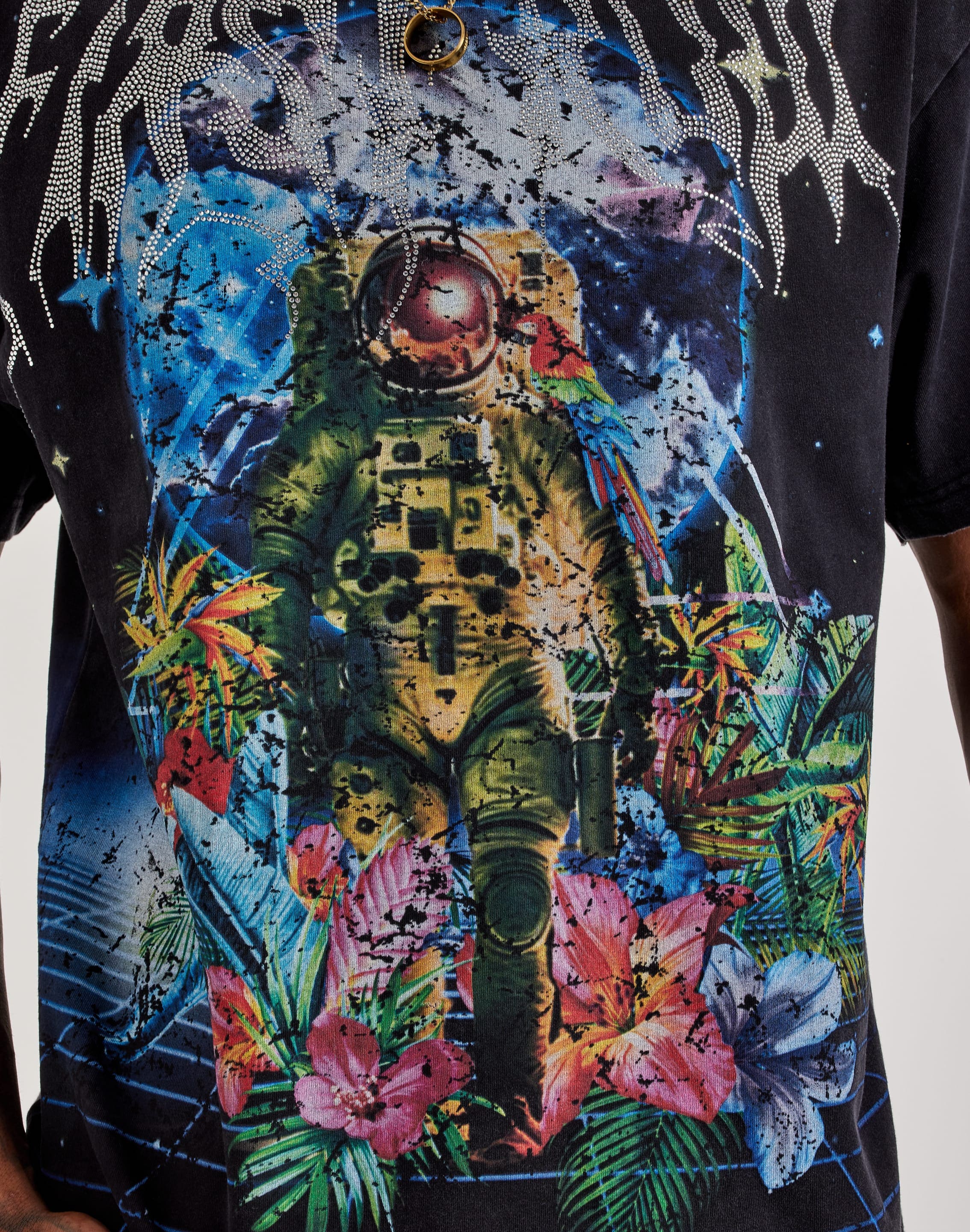 First Row Earth First Rhinestone Tee